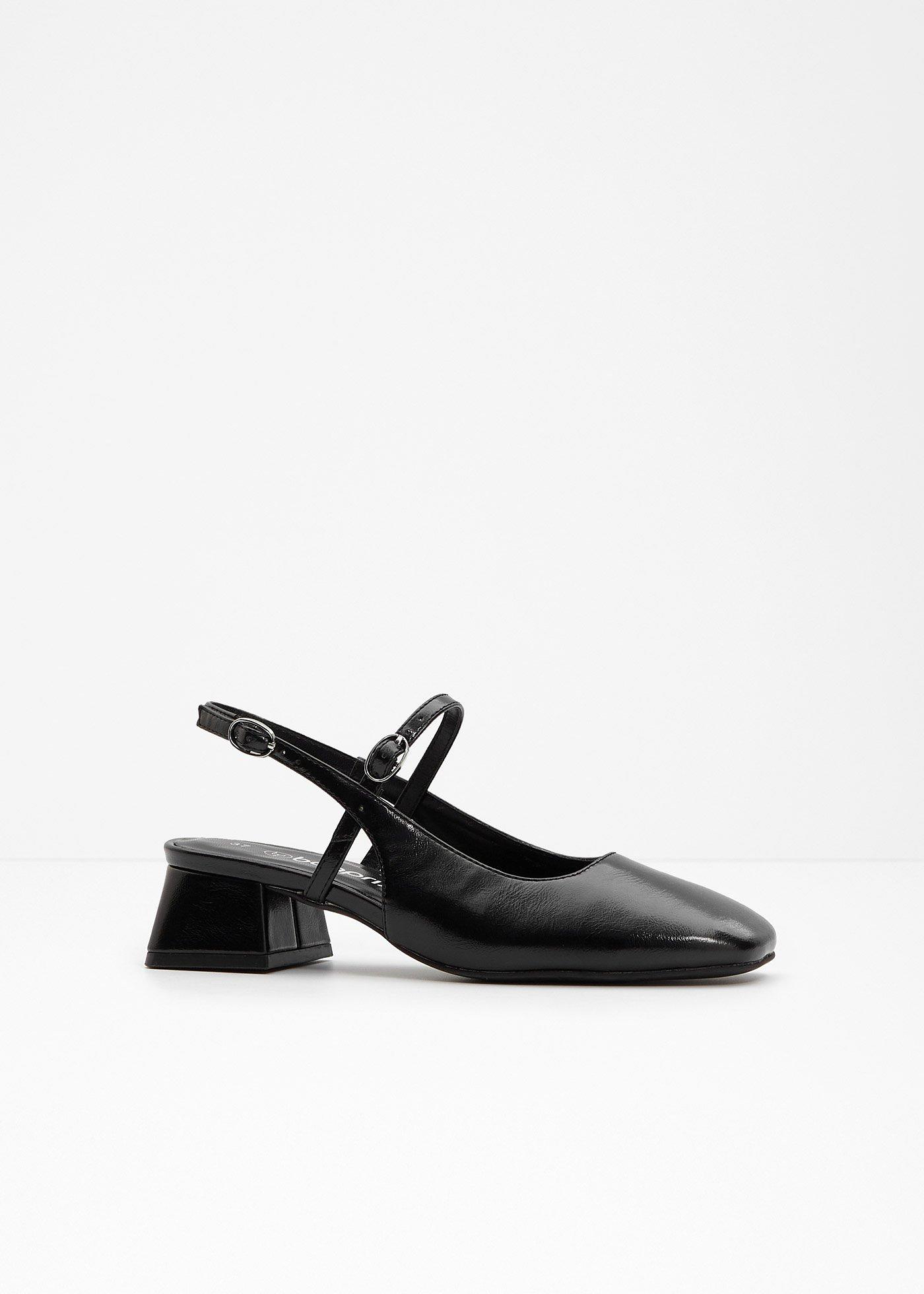 Décolleté slingback con cinturini