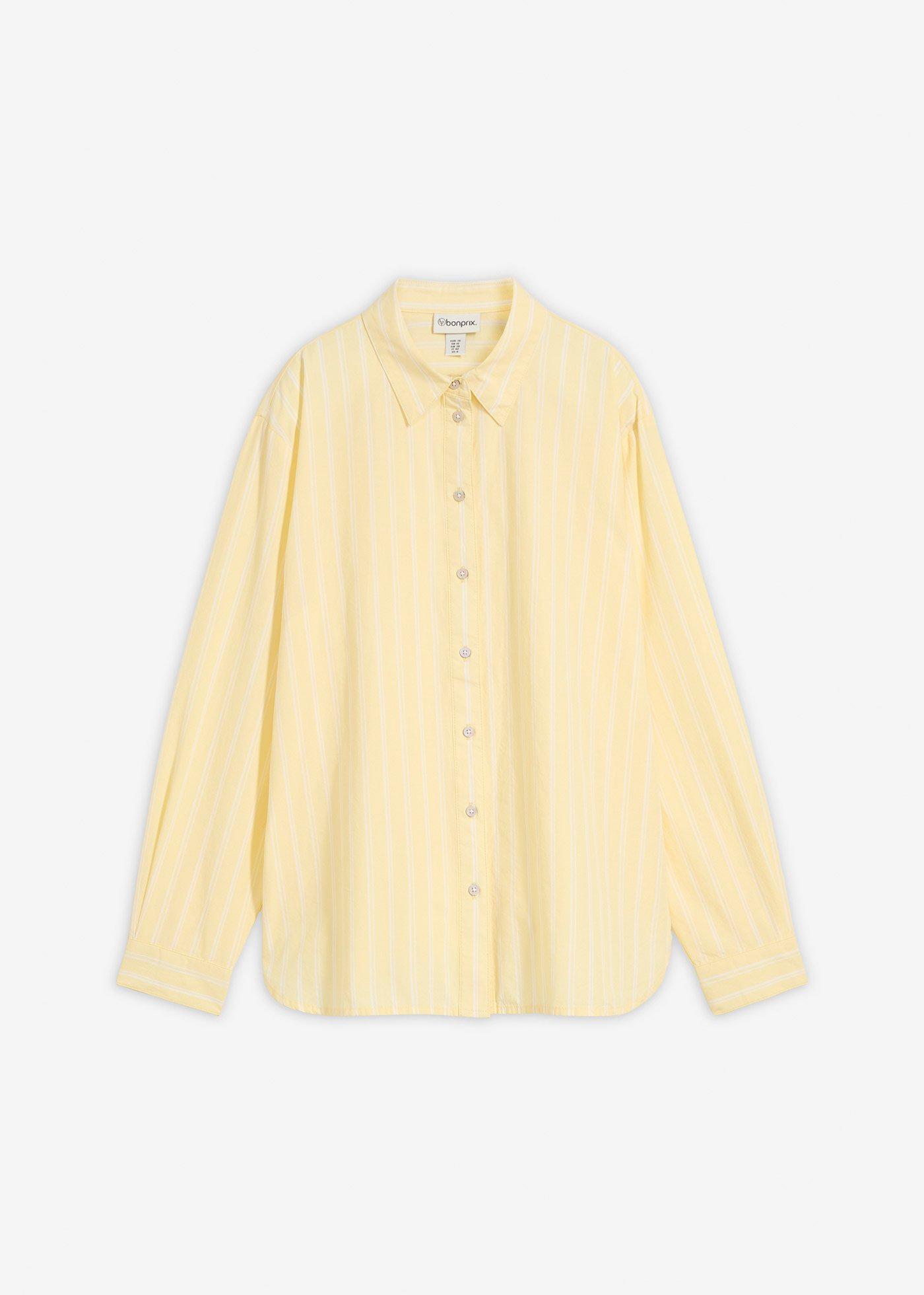 Camicia a righe in puro cotone biologico