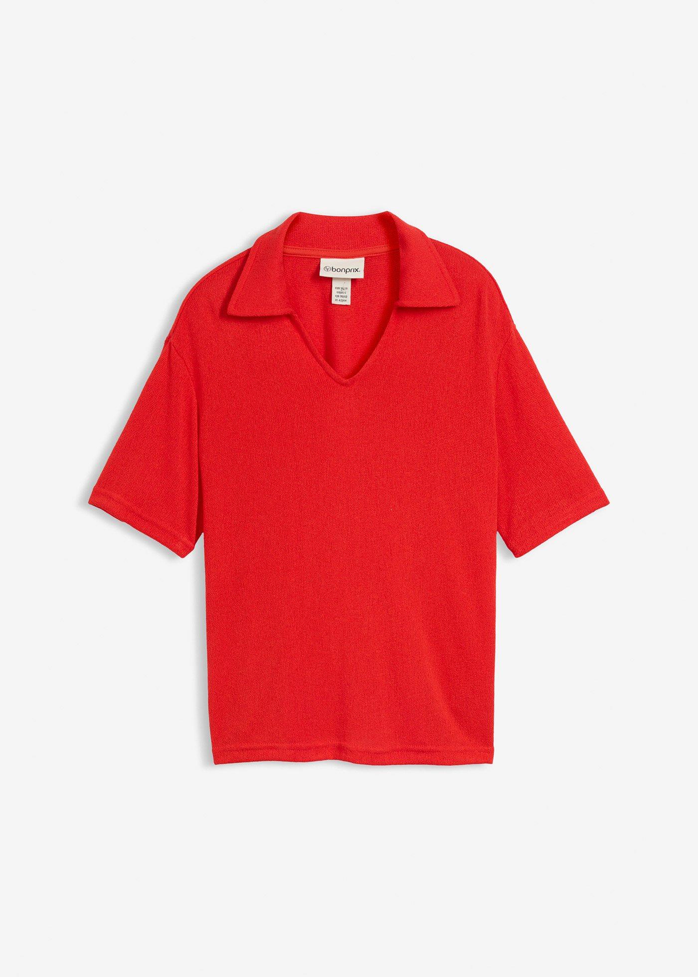 Polo effetto maglia