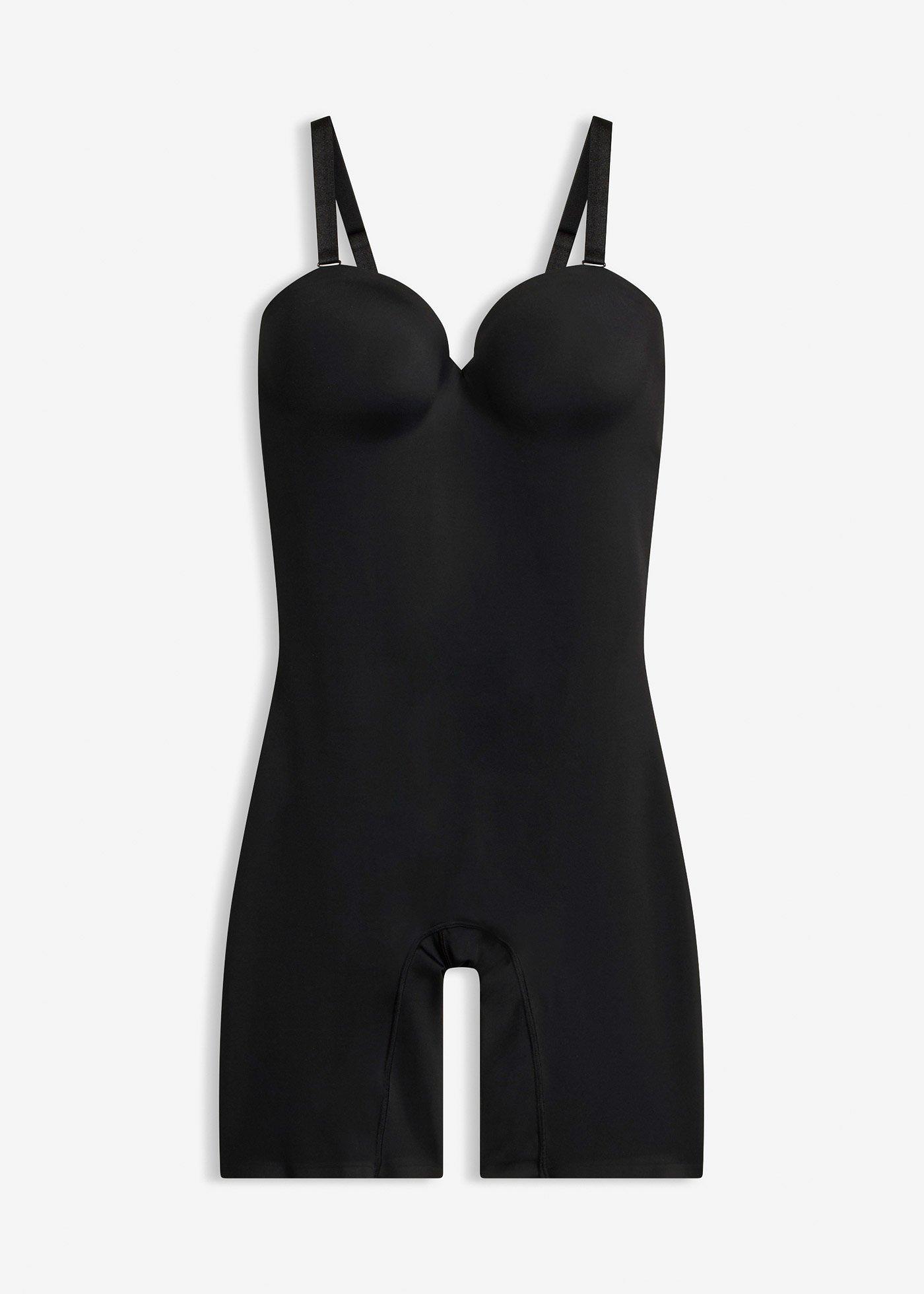 Body con spalline staccabili ed effetto modellante leggero