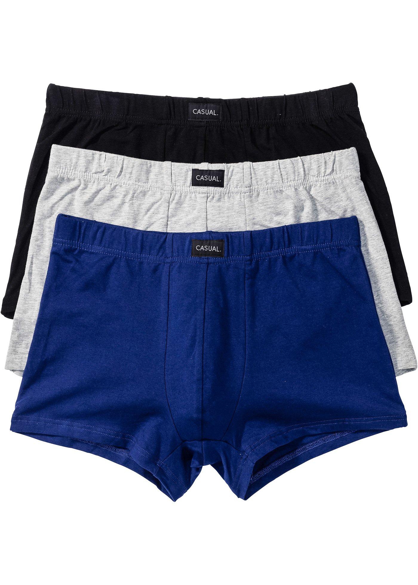 Boxer aderenti con cotone (pacco da 3)