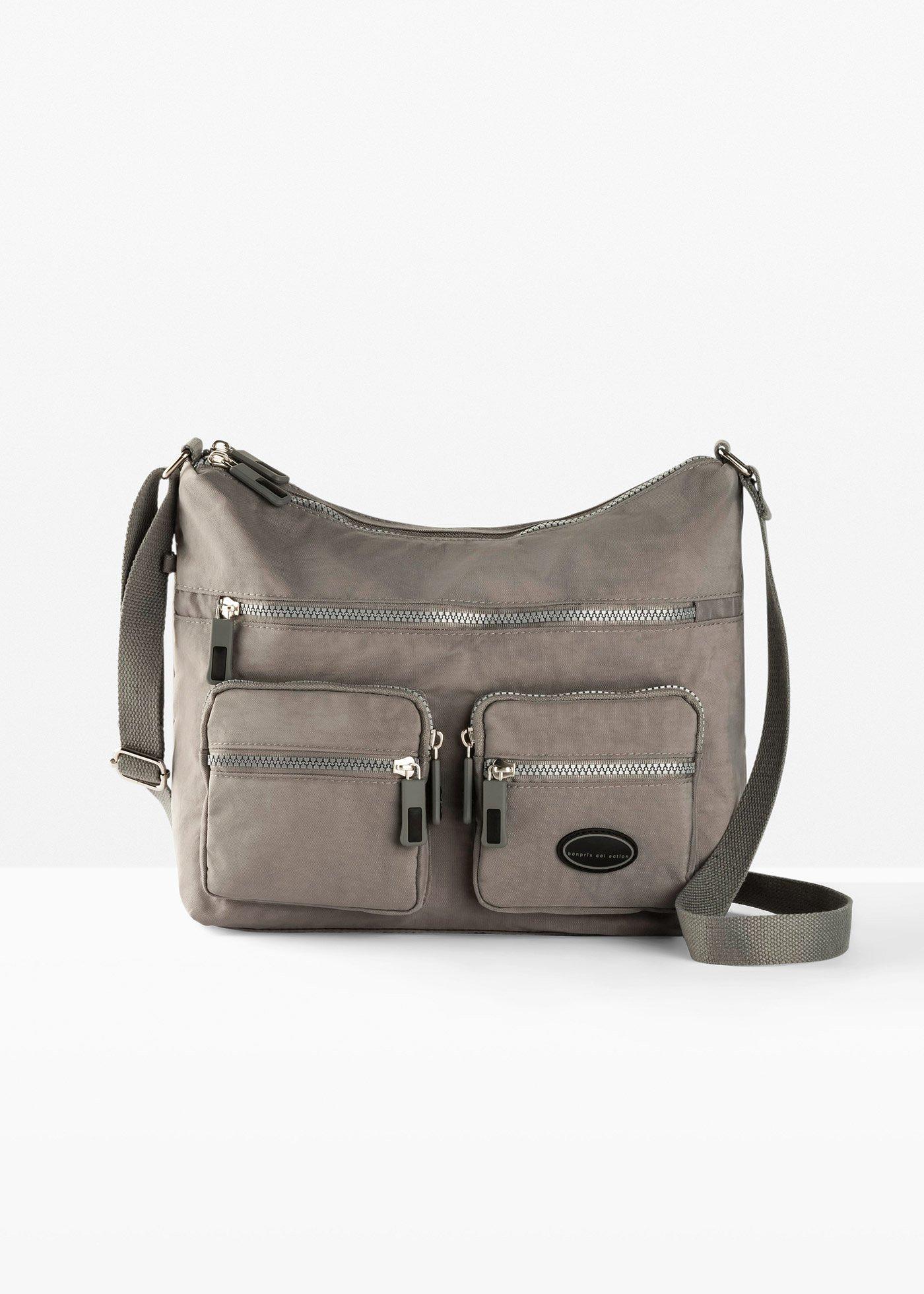 Borsa a tracolla con tasche esterne