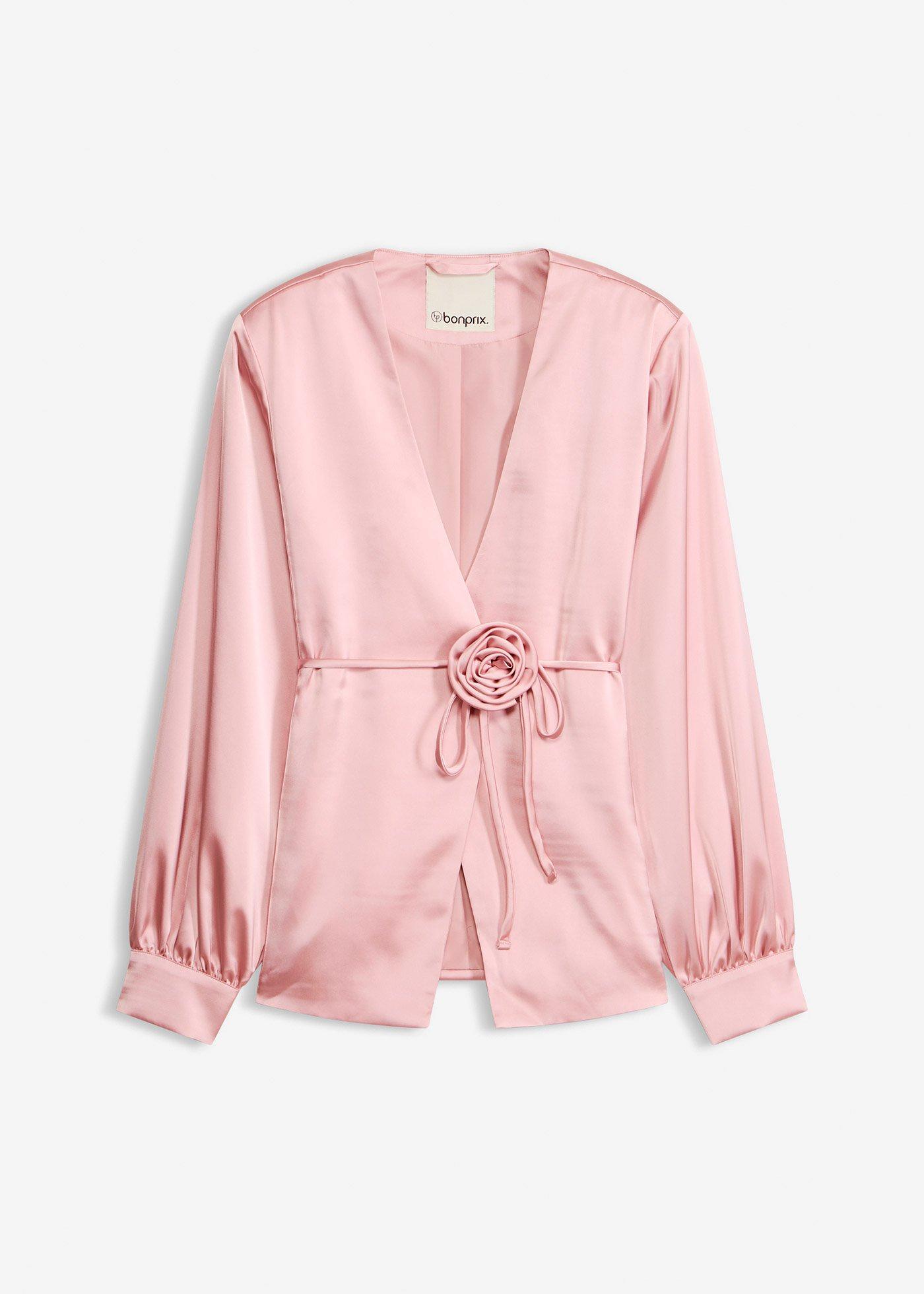 Blazer con cintura decorativa