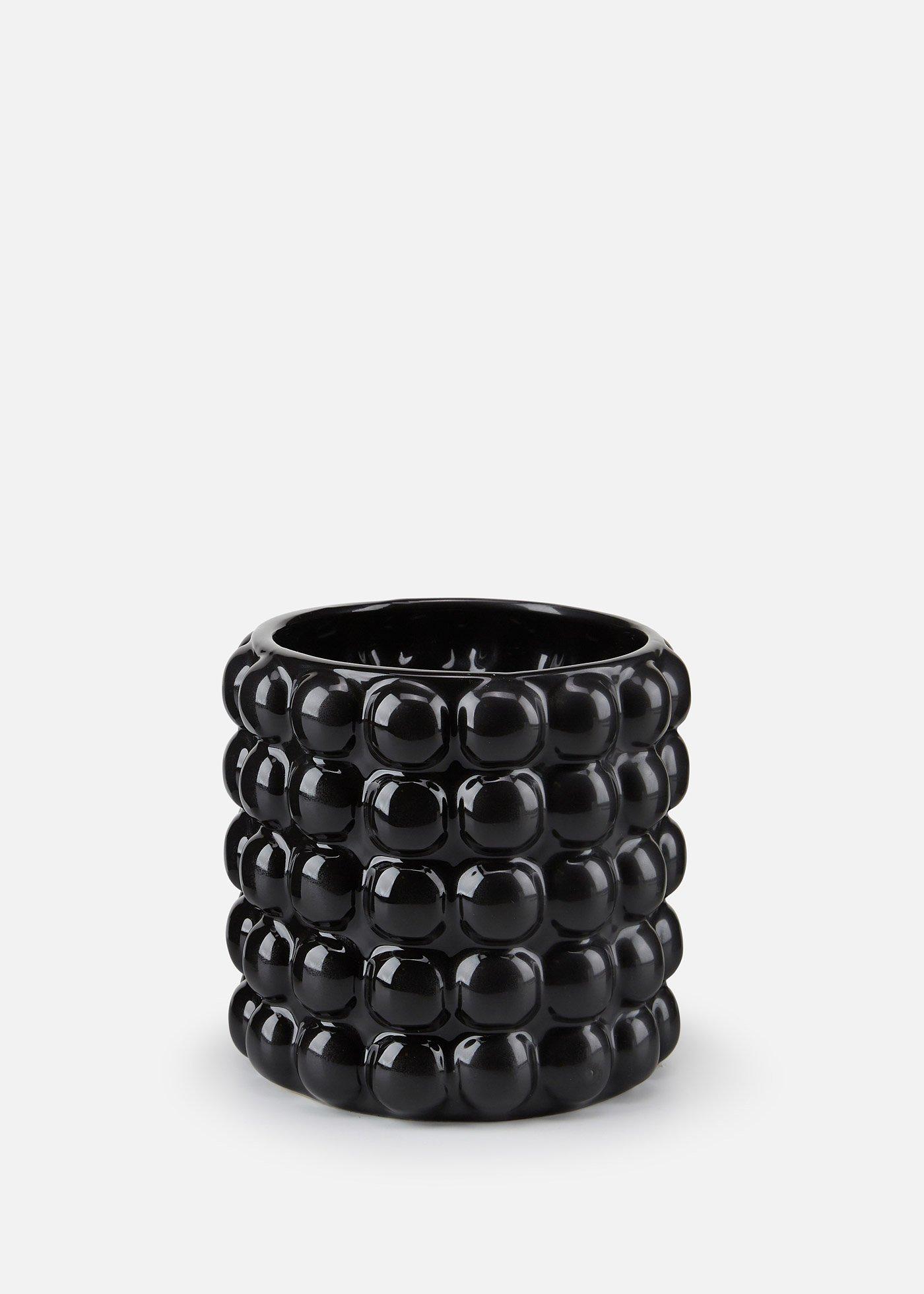 Vaso con decoro a bolle