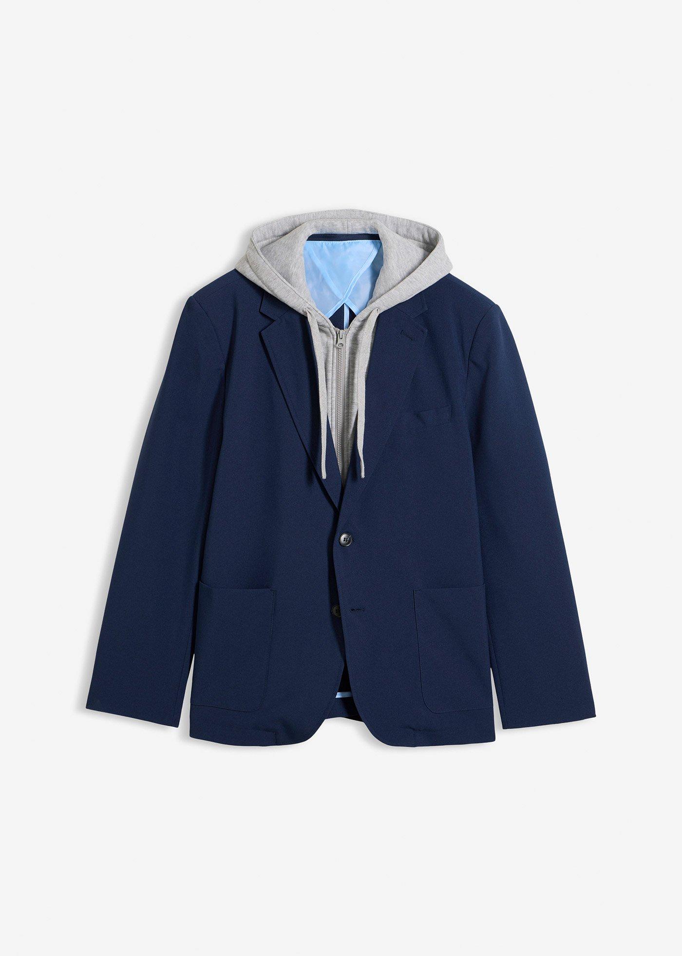 Giacca elegante 2 in 1 con inserto con cappuccio staccabile