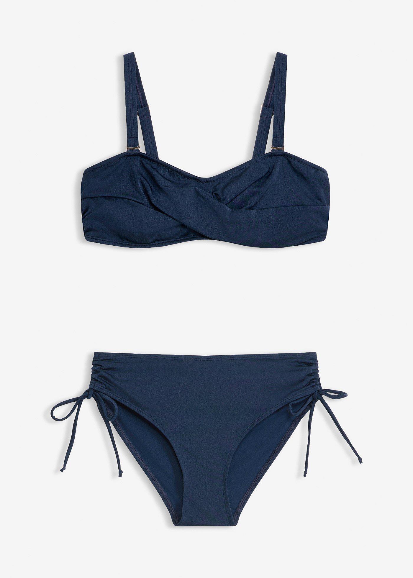 Bikini a balconcino  in materiale lucido (set 2 pezzi)
