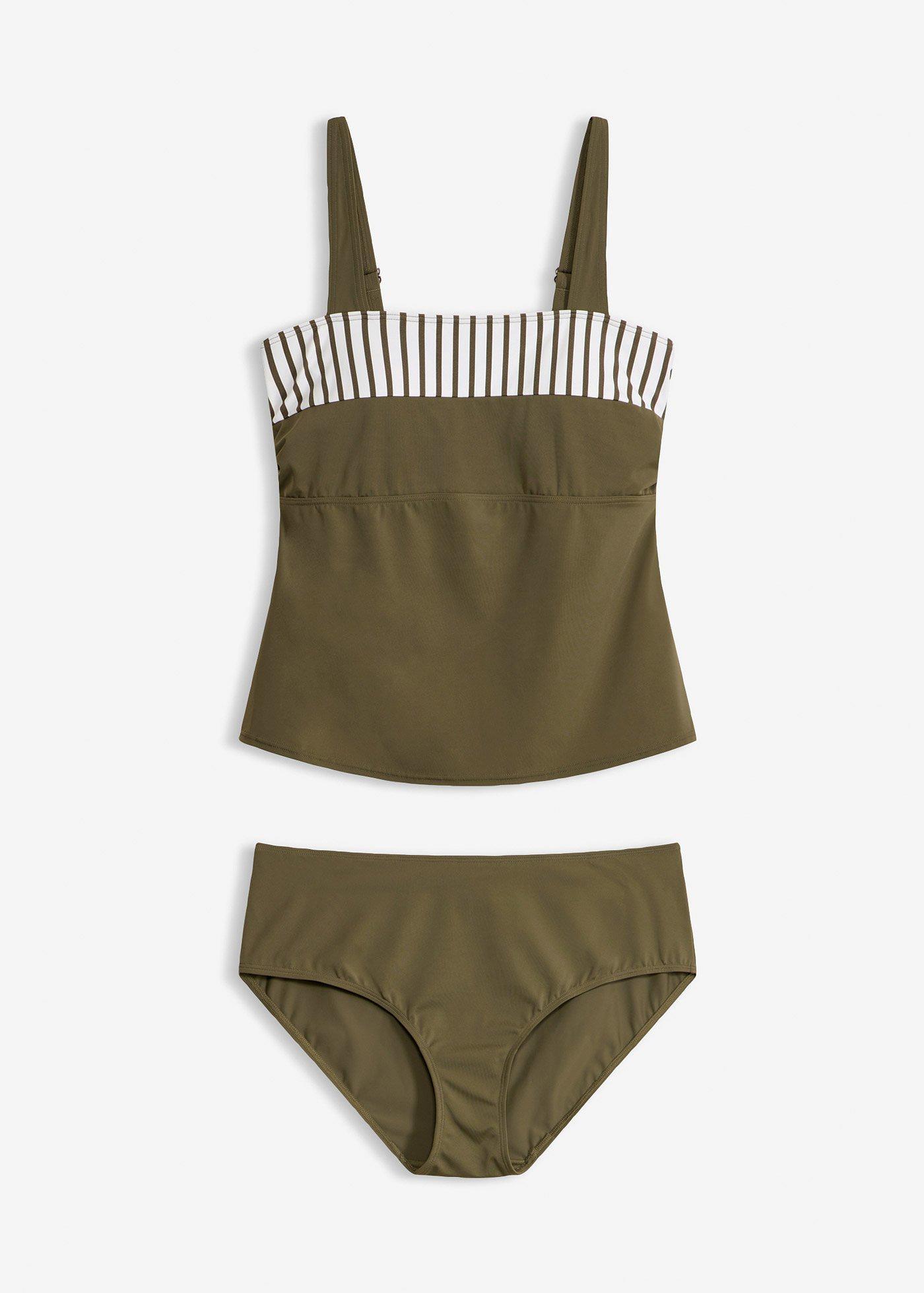 Tankini con spalline larghe (set 2 pezzi)