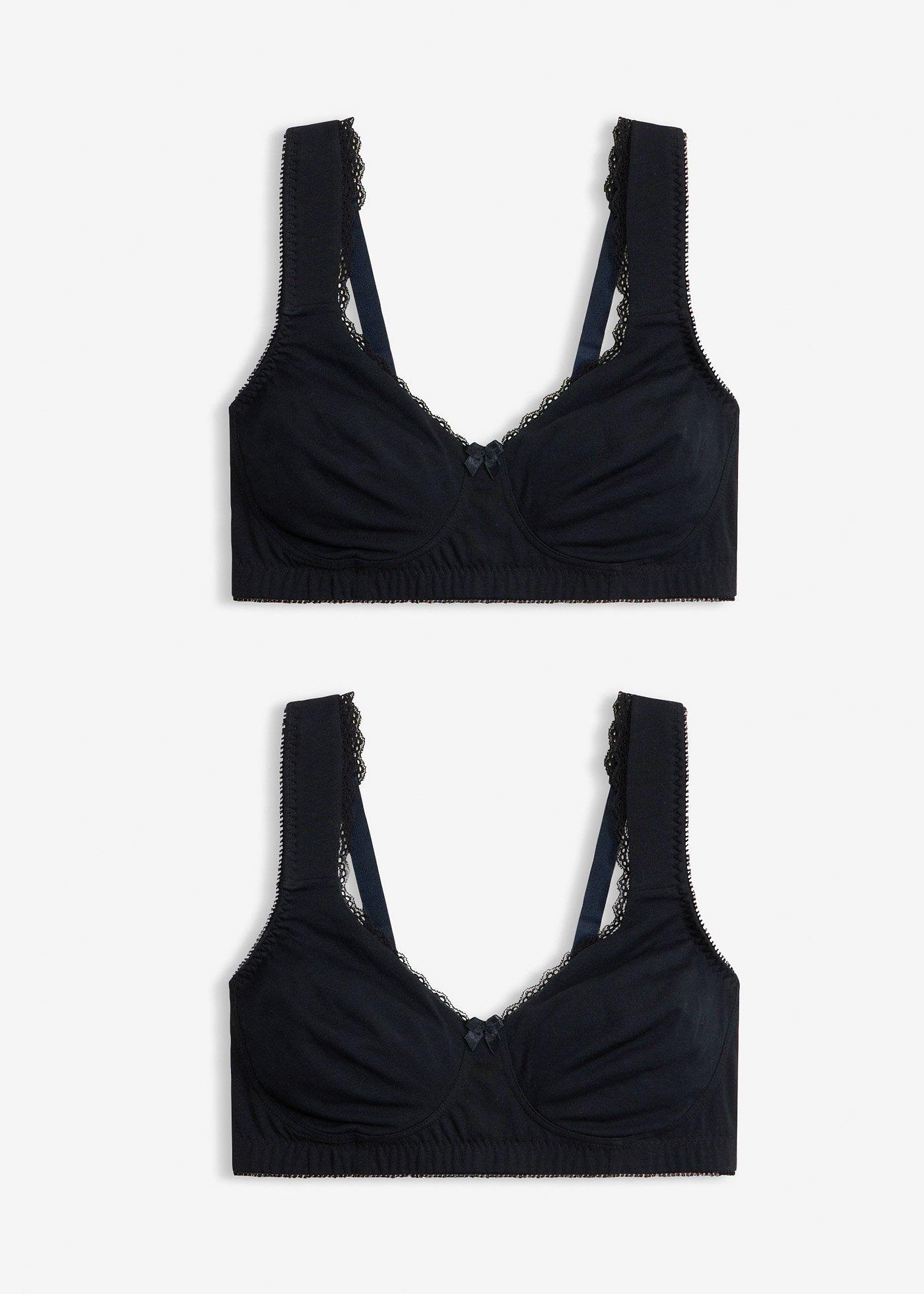 Reggiseno t-shirt minimizer senza ferretto con cotone biologico (pacco da 2)