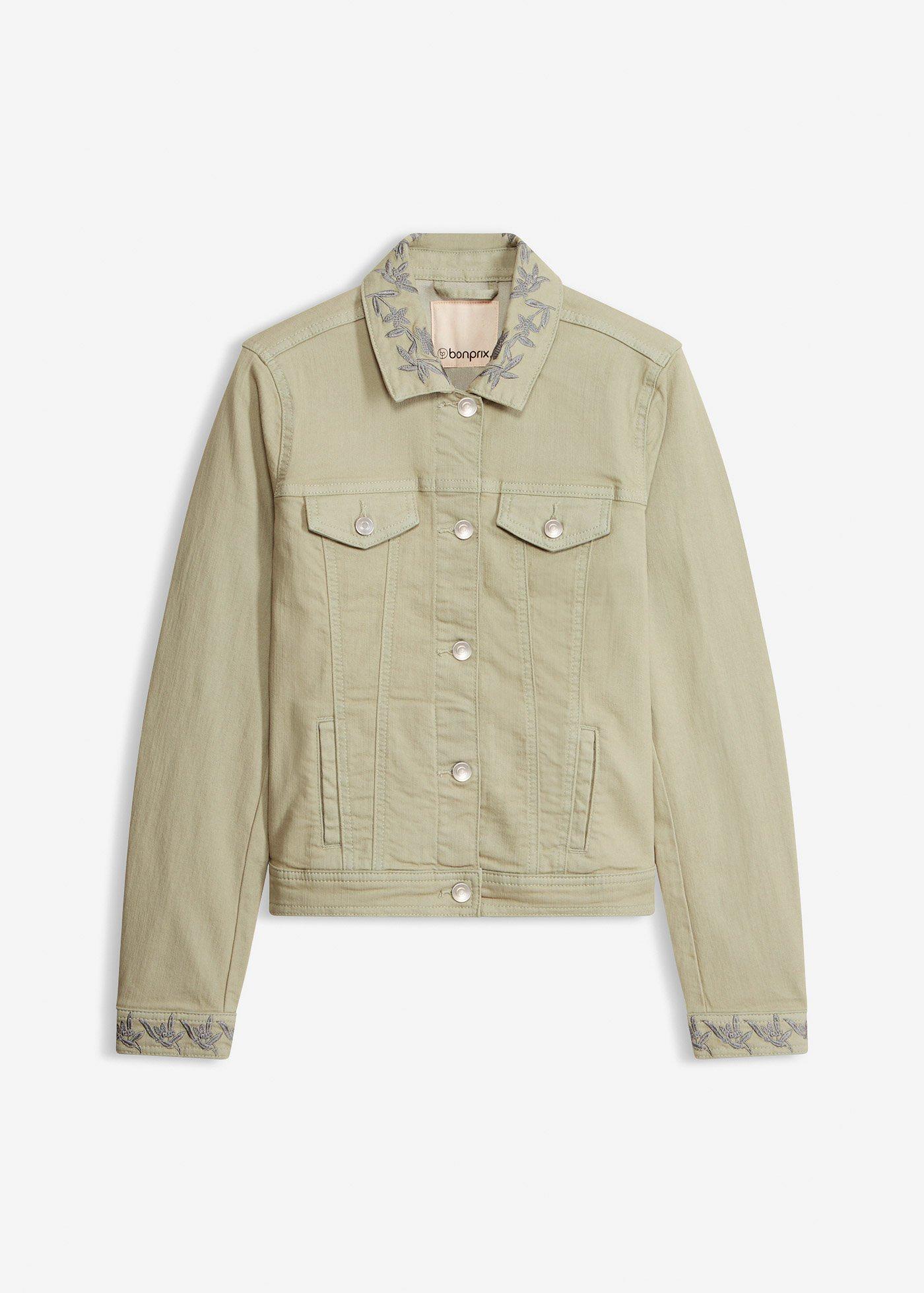 Giacca in twill con ricami