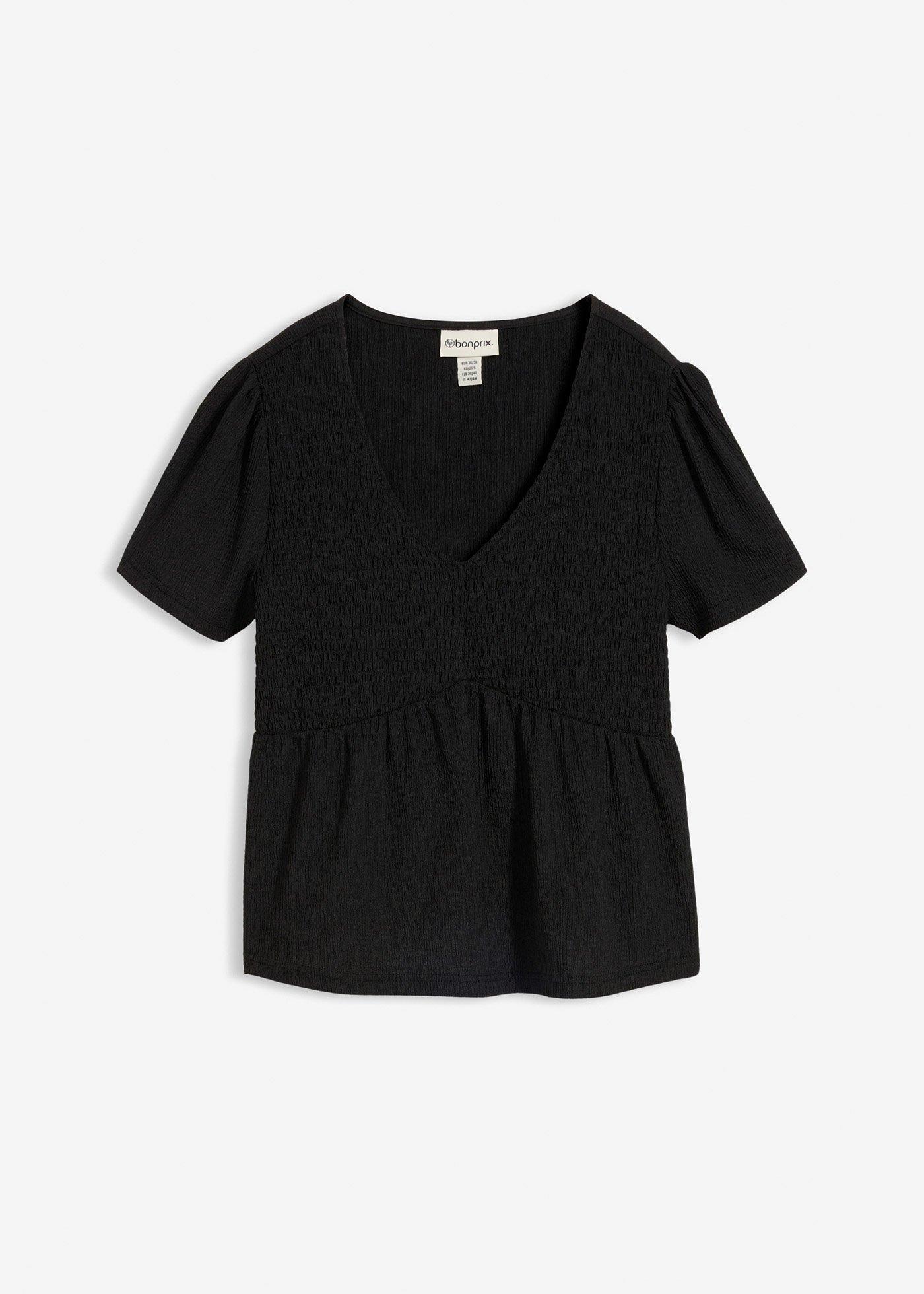 Maglia in crêpe operato