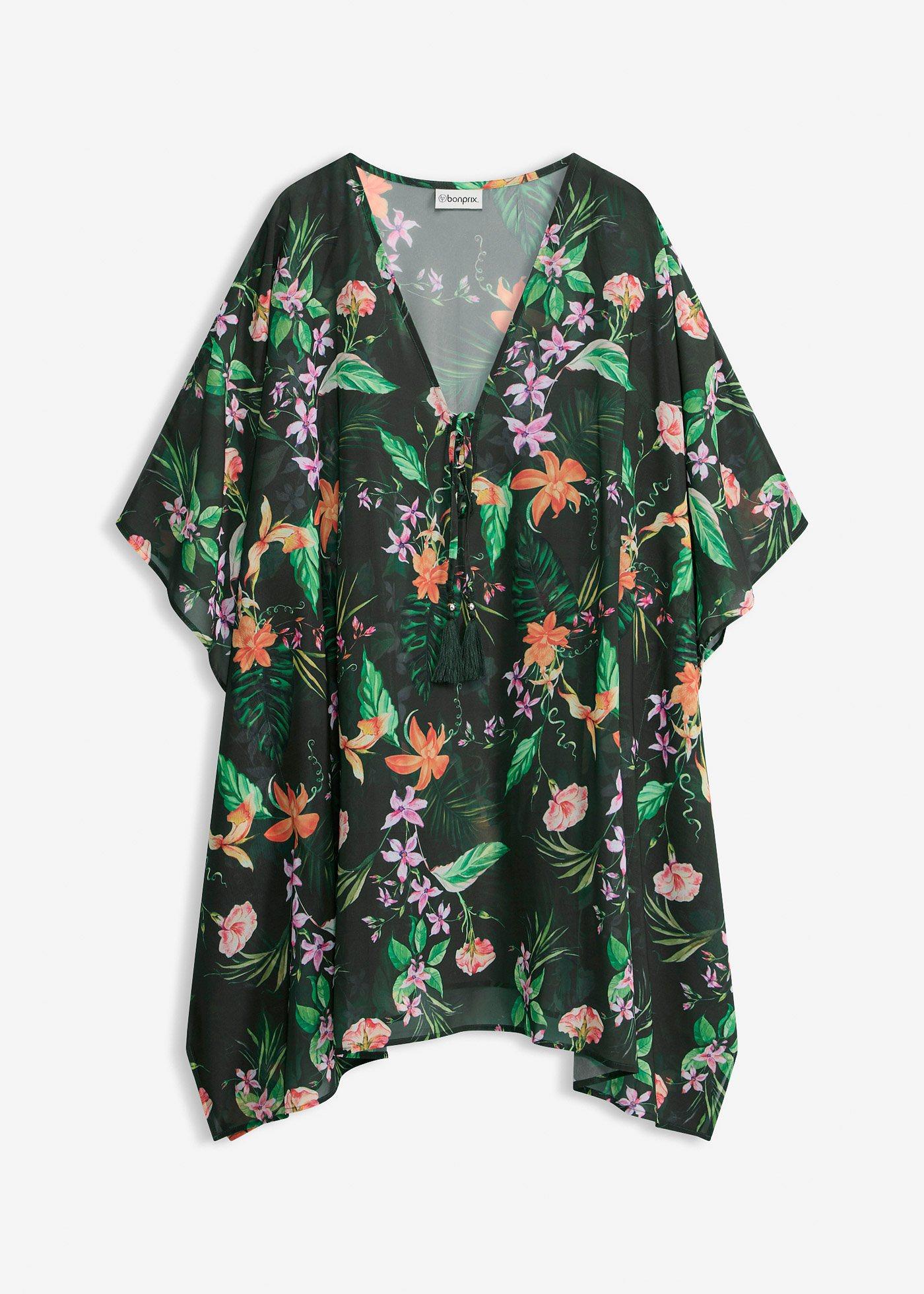 Tunica copricostume in chiffon leggero