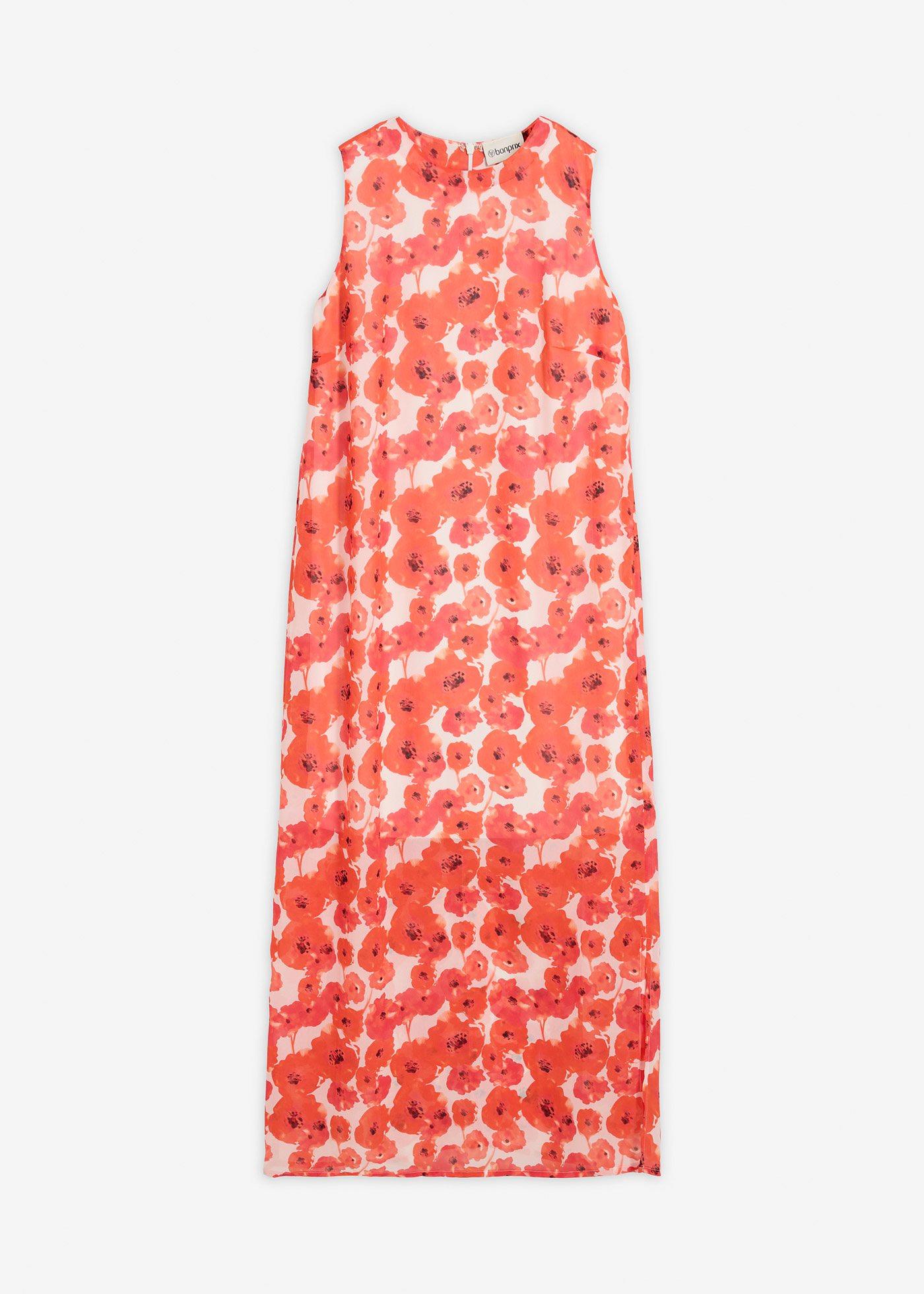 Abito lungo in chiffon