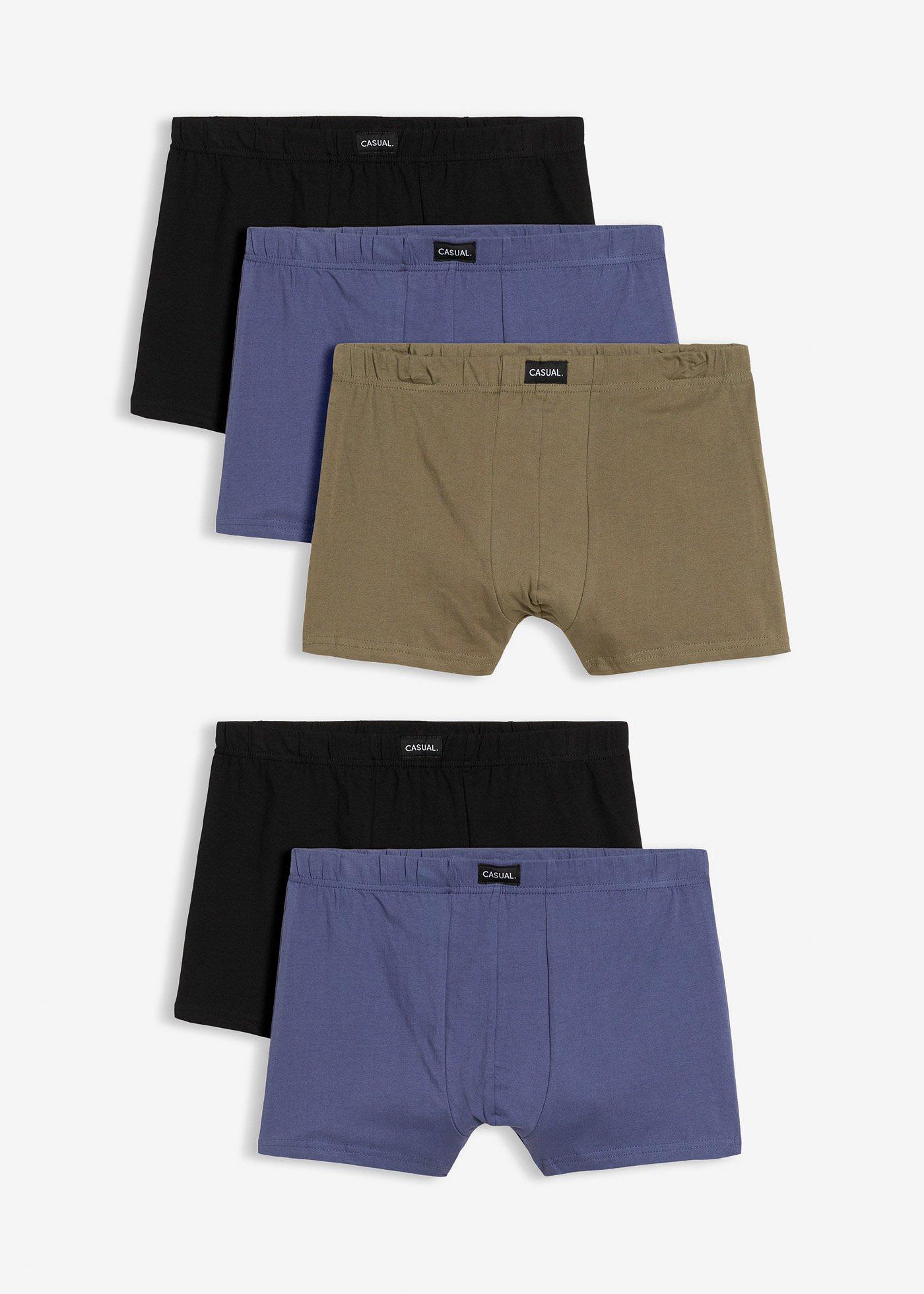 Boxer aderenti con cotone (pacco da 5)