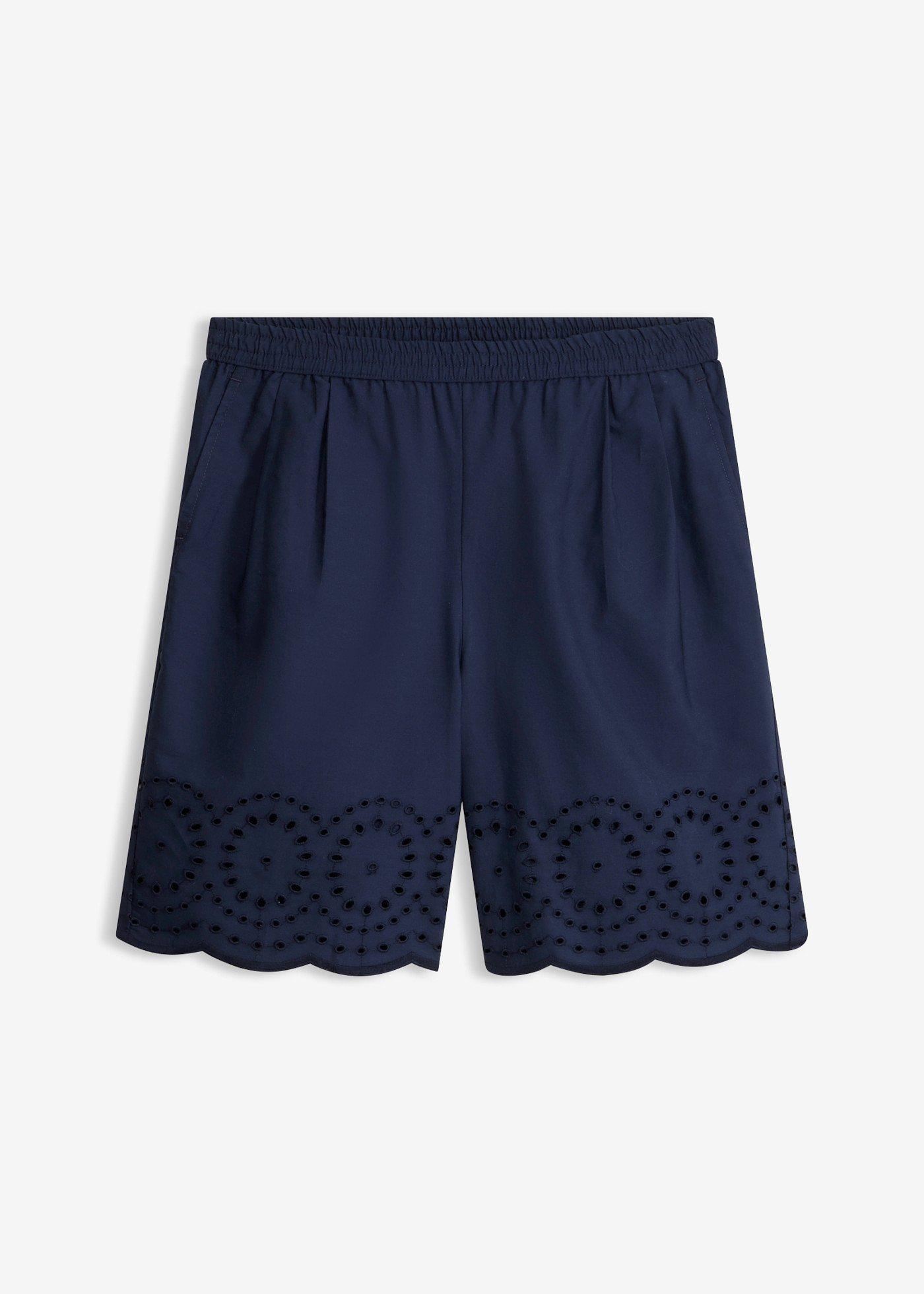 Shorts in puro cotone con elastico in vita