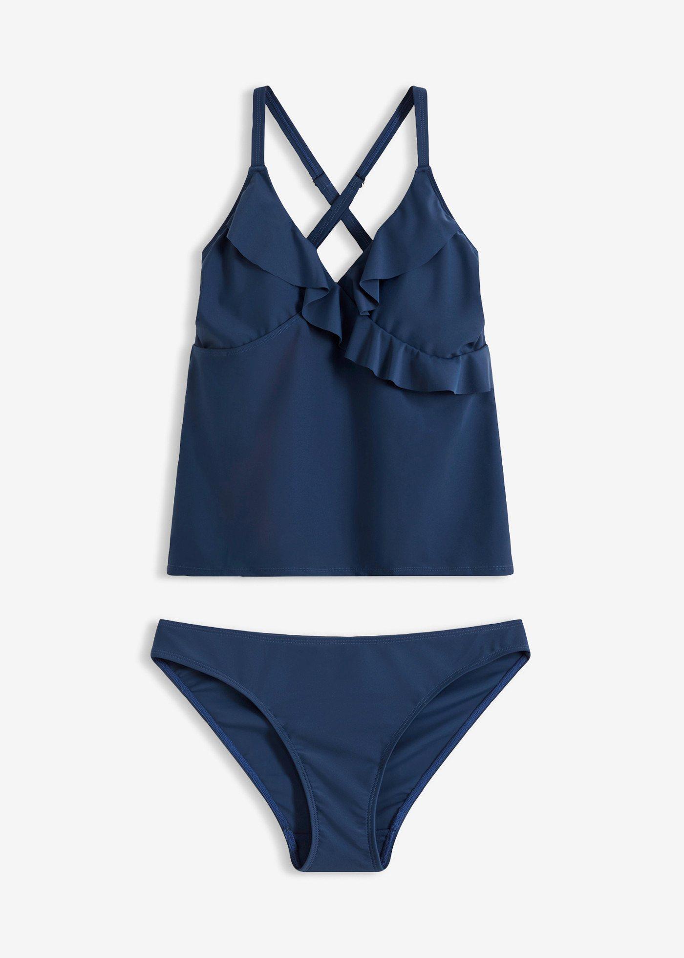 Tankini con volant (set 2 pezzi)