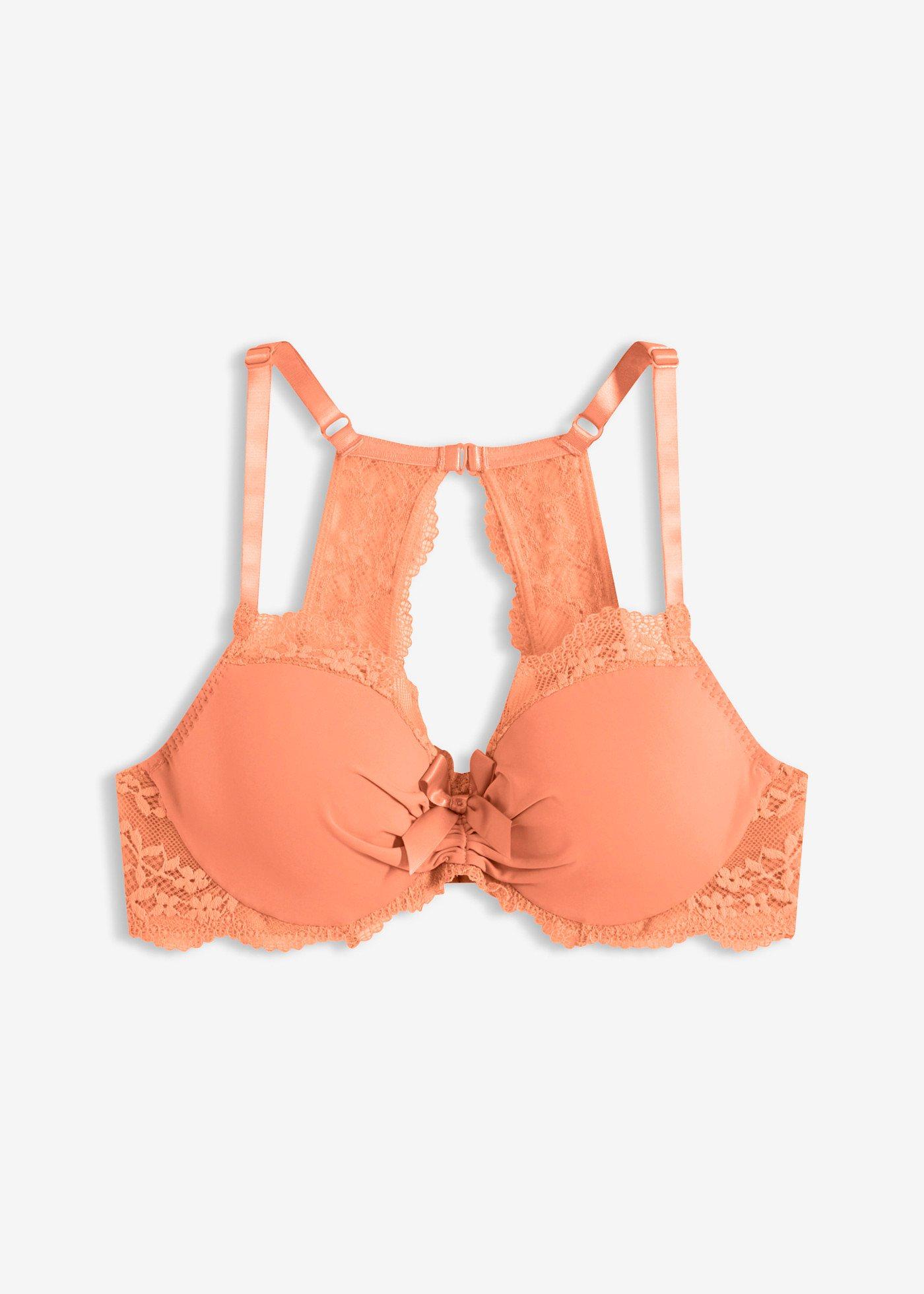 Reggiseno con coppe preformate e pizzo floreale