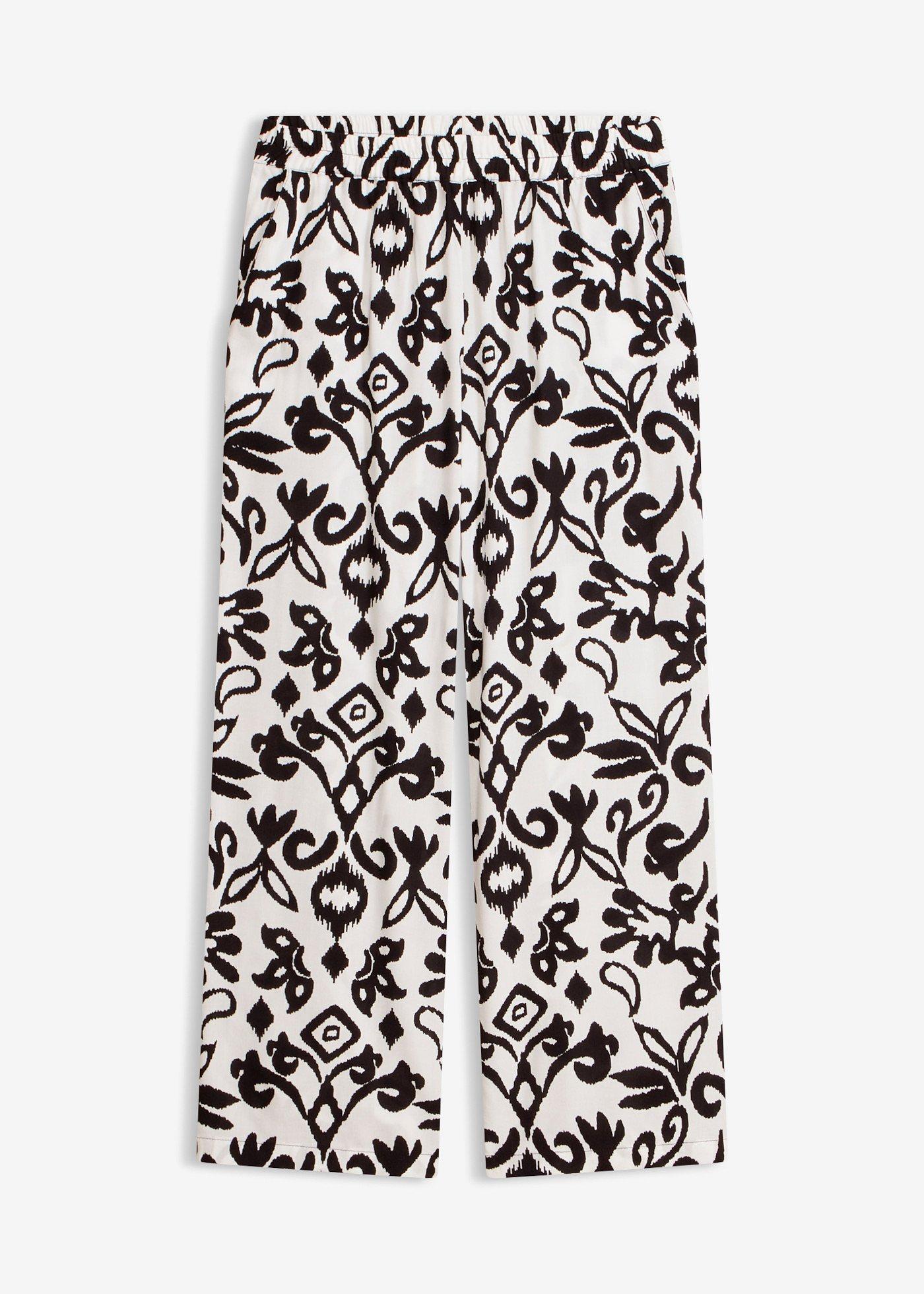 Pantaloni larghi in viscosa fluida