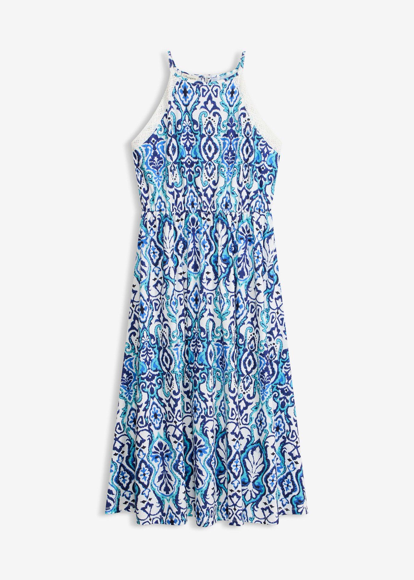 Abito midi con pizzo