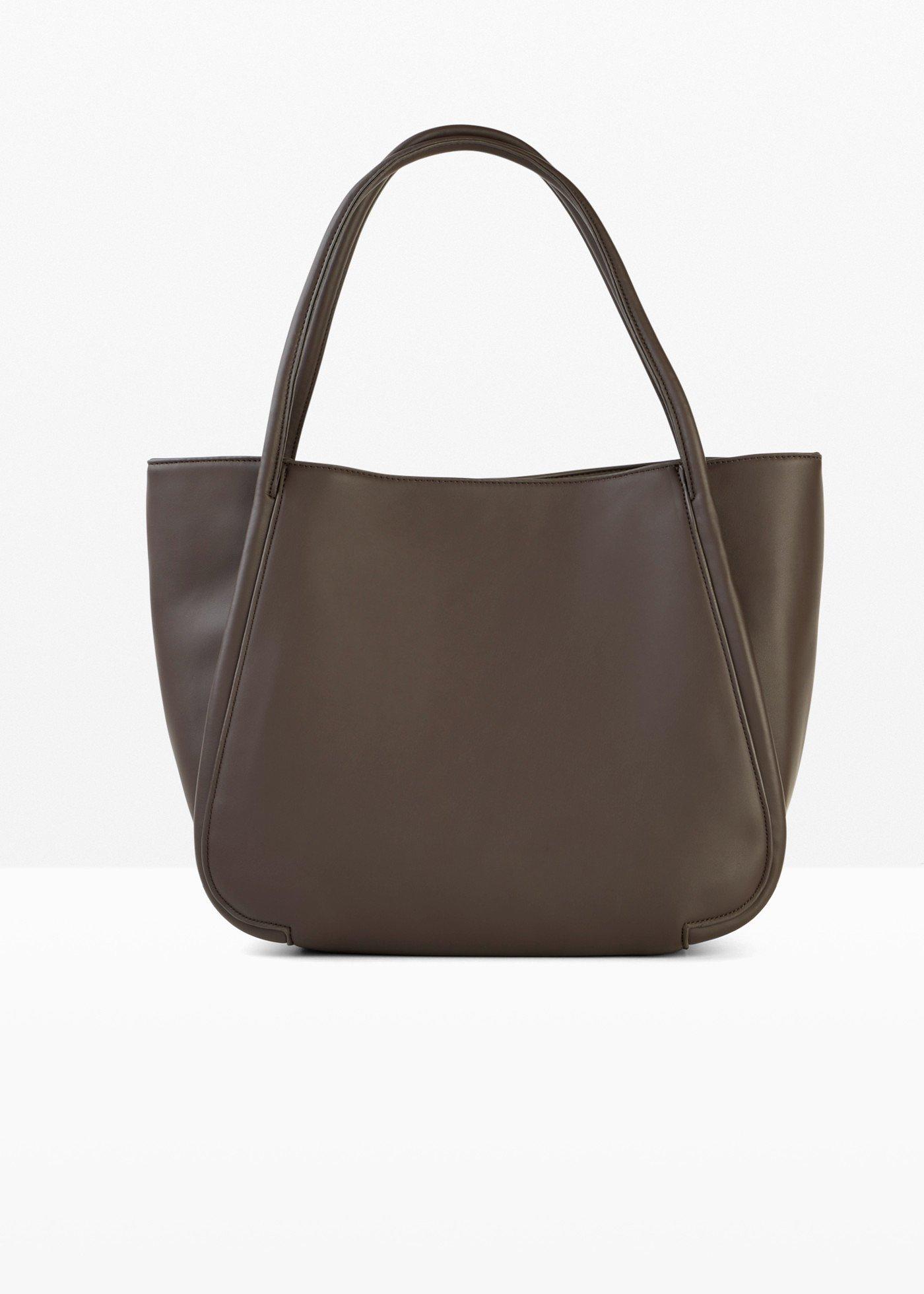 Borsa shopper con profili arrotondati e tasca interna grande