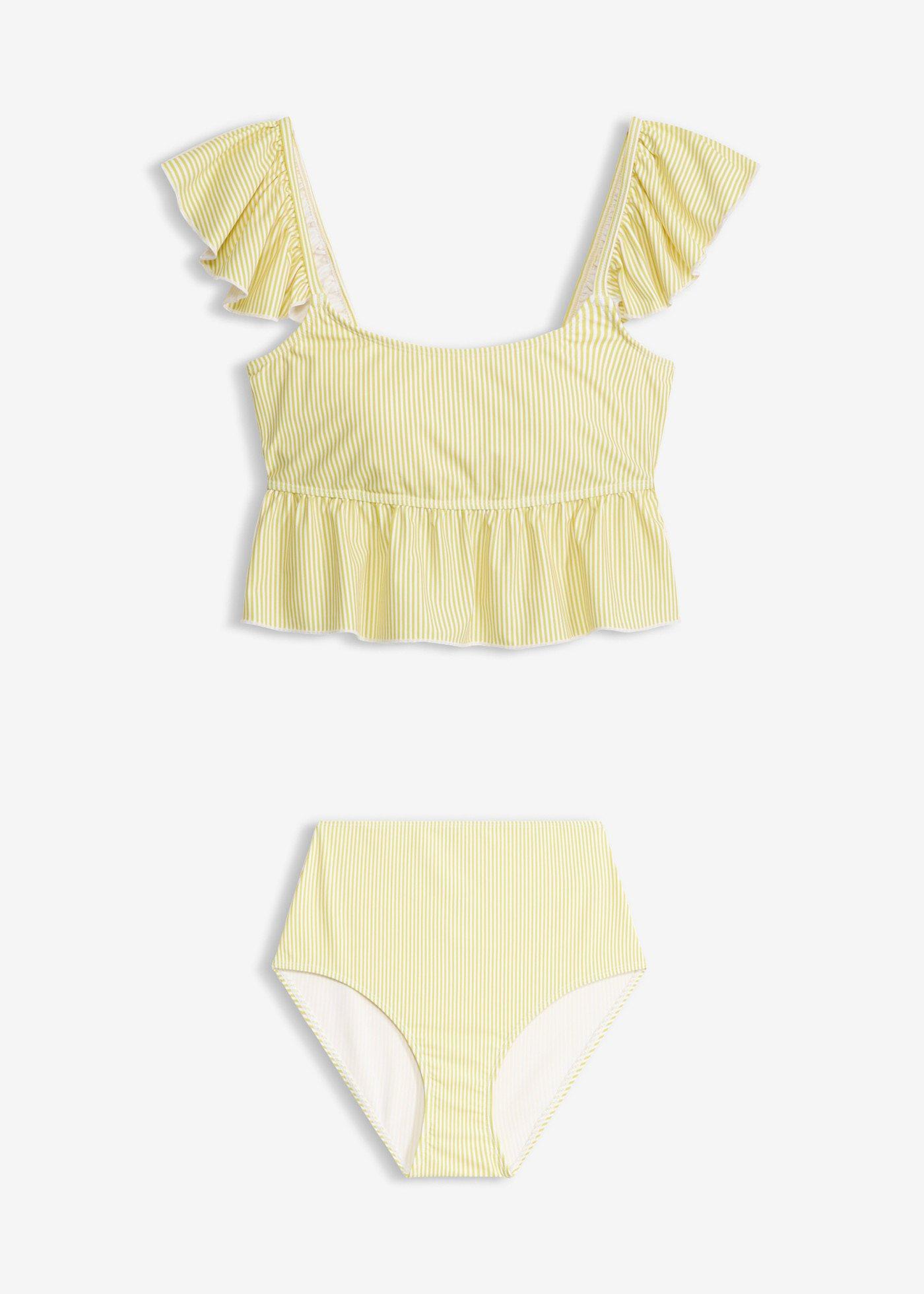Tankini con volant (set 2 pezzi)