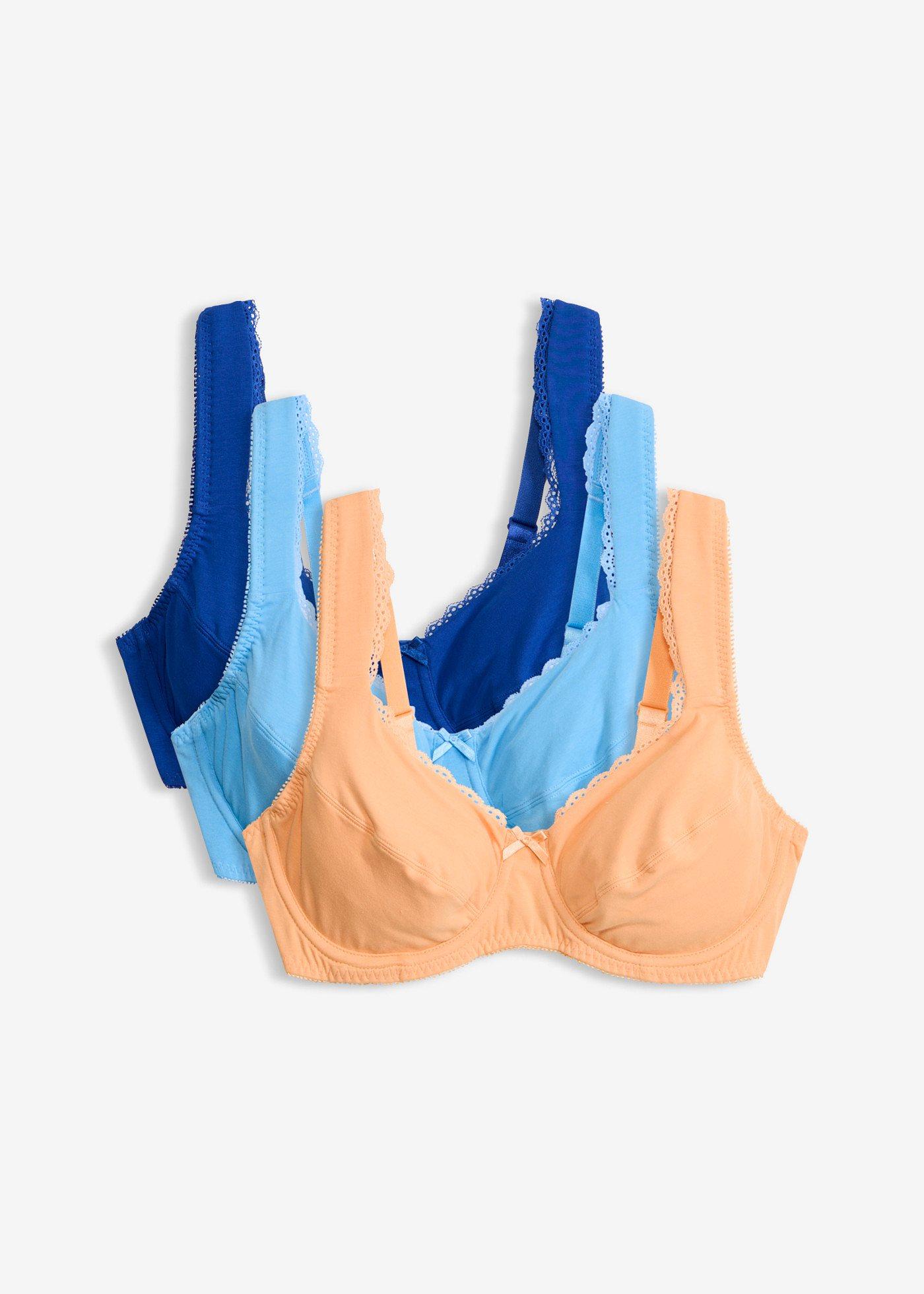 Reggiseno con ferretto e cotone biologico (pacco da 3)
