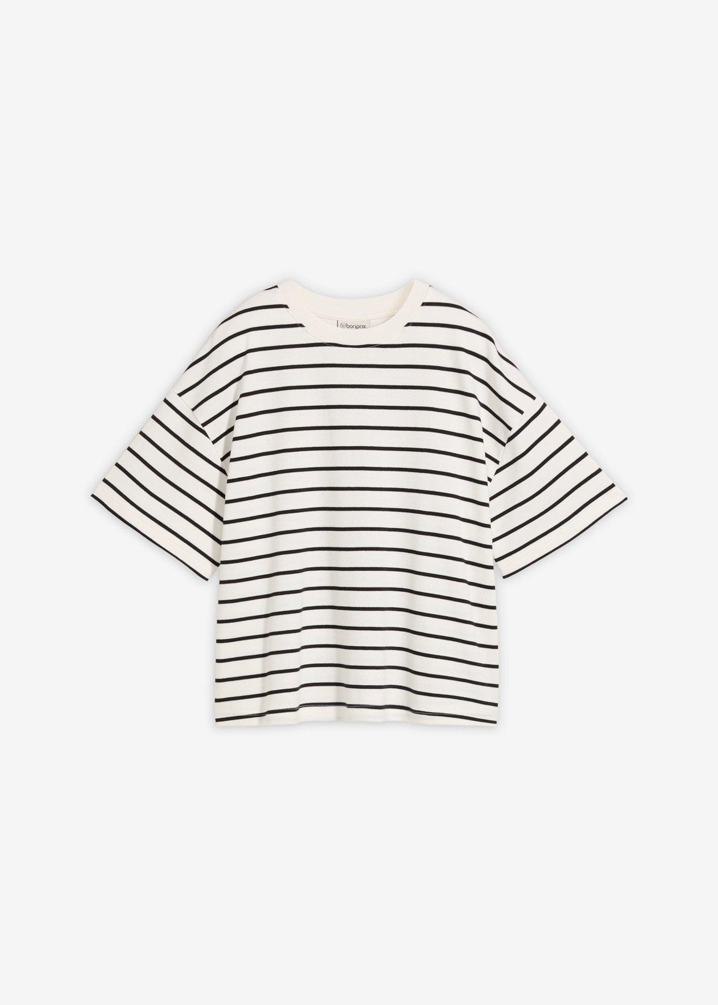 Maglia a righe in puro cotone biologico