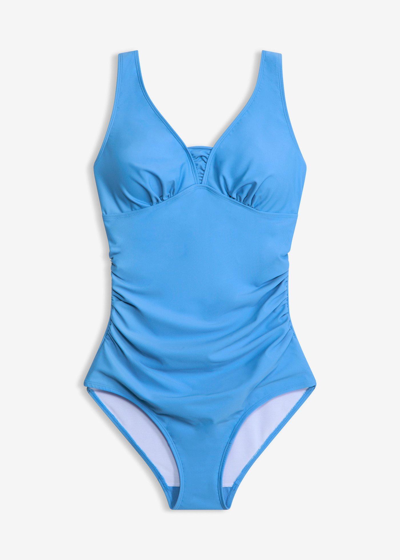 Costume intero con effetto modellante medio e spalline larghe