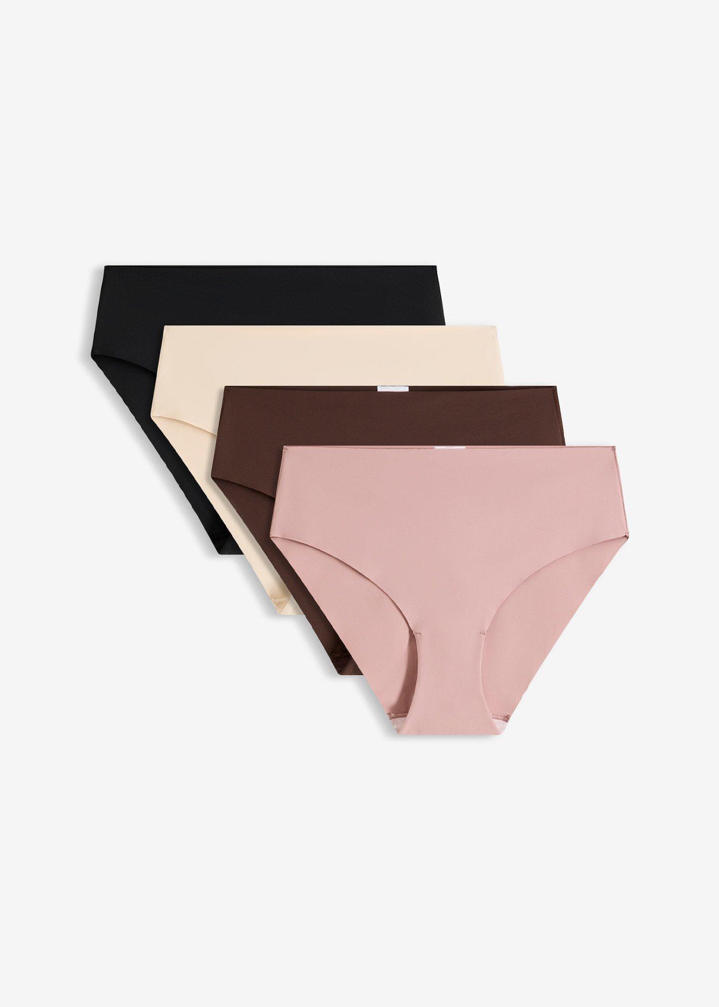 Culotte a vita alta che non segnano in microfibra (pacco da 4)