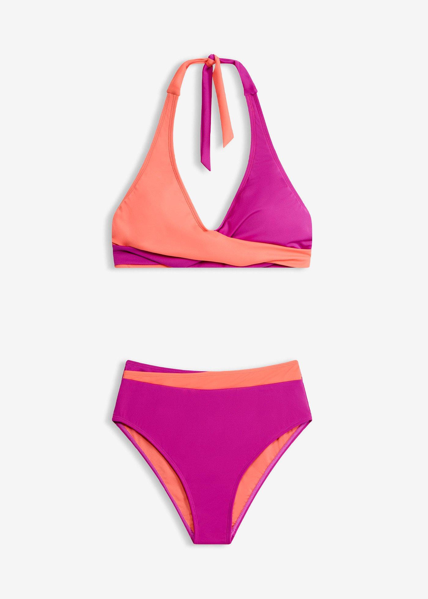 Bikini all'americana con effetto incrociato (set 2 pezzi)
