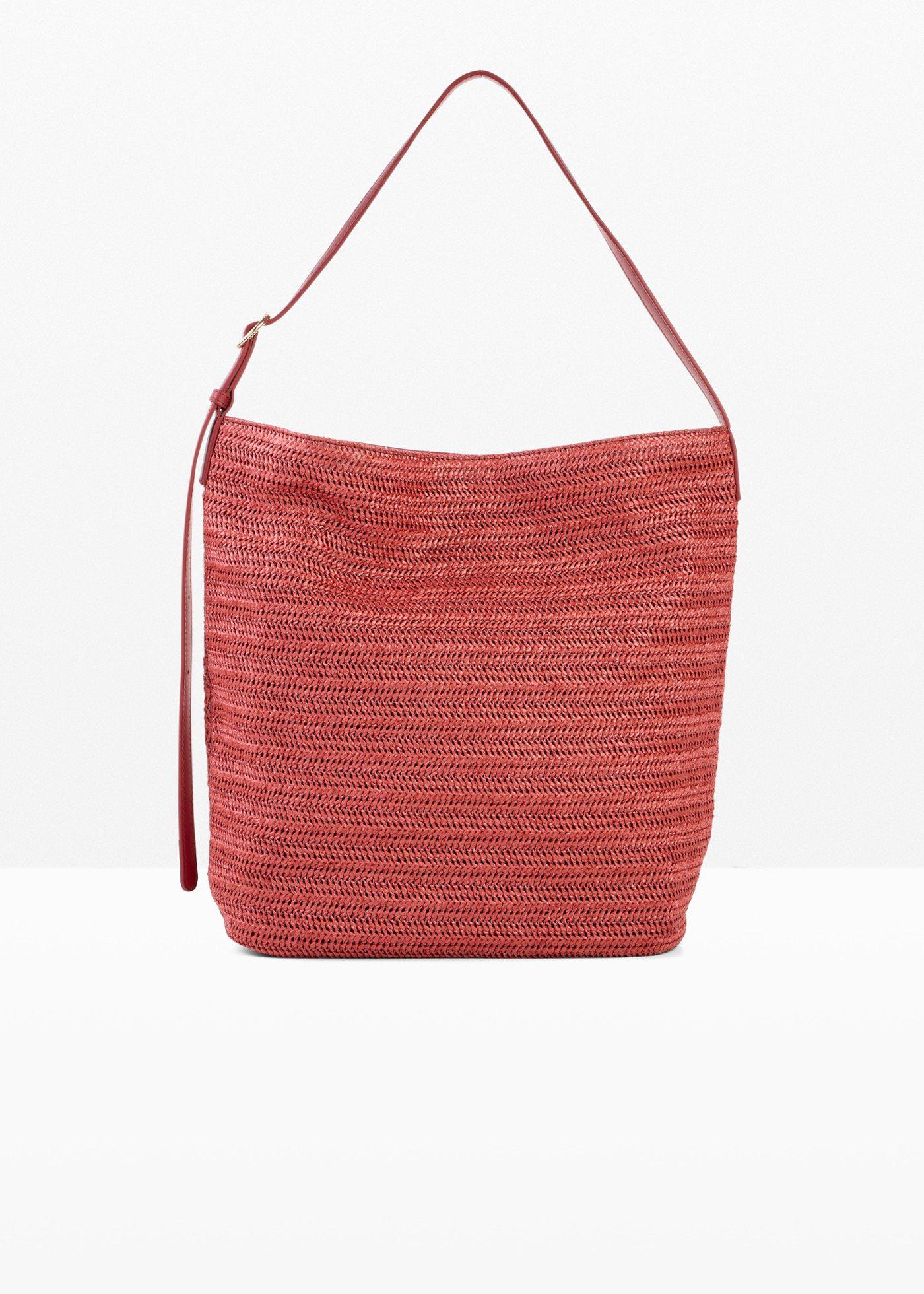 Borsa a sacco effetto paglia