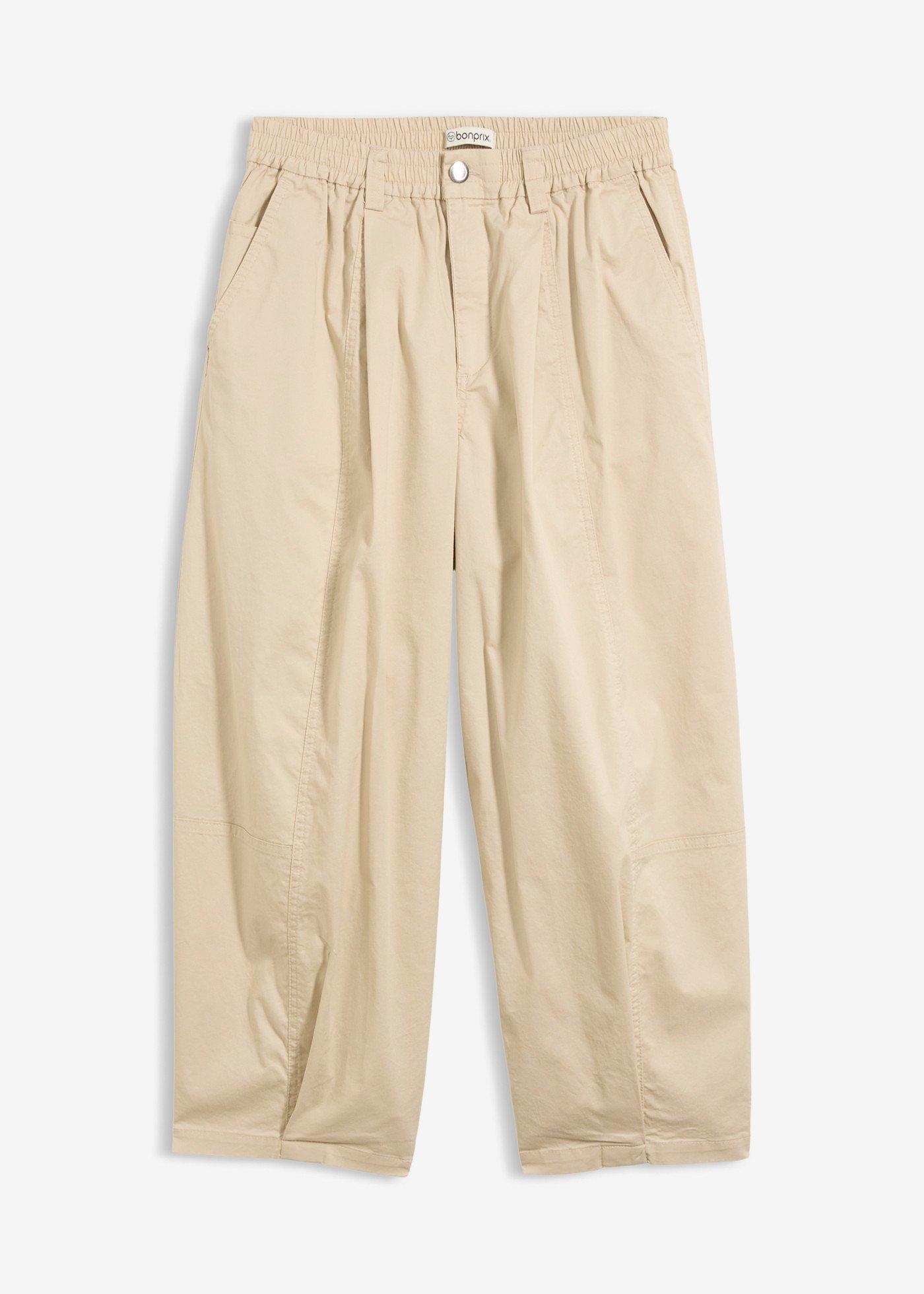 Pantaloni barrel in misto cotone