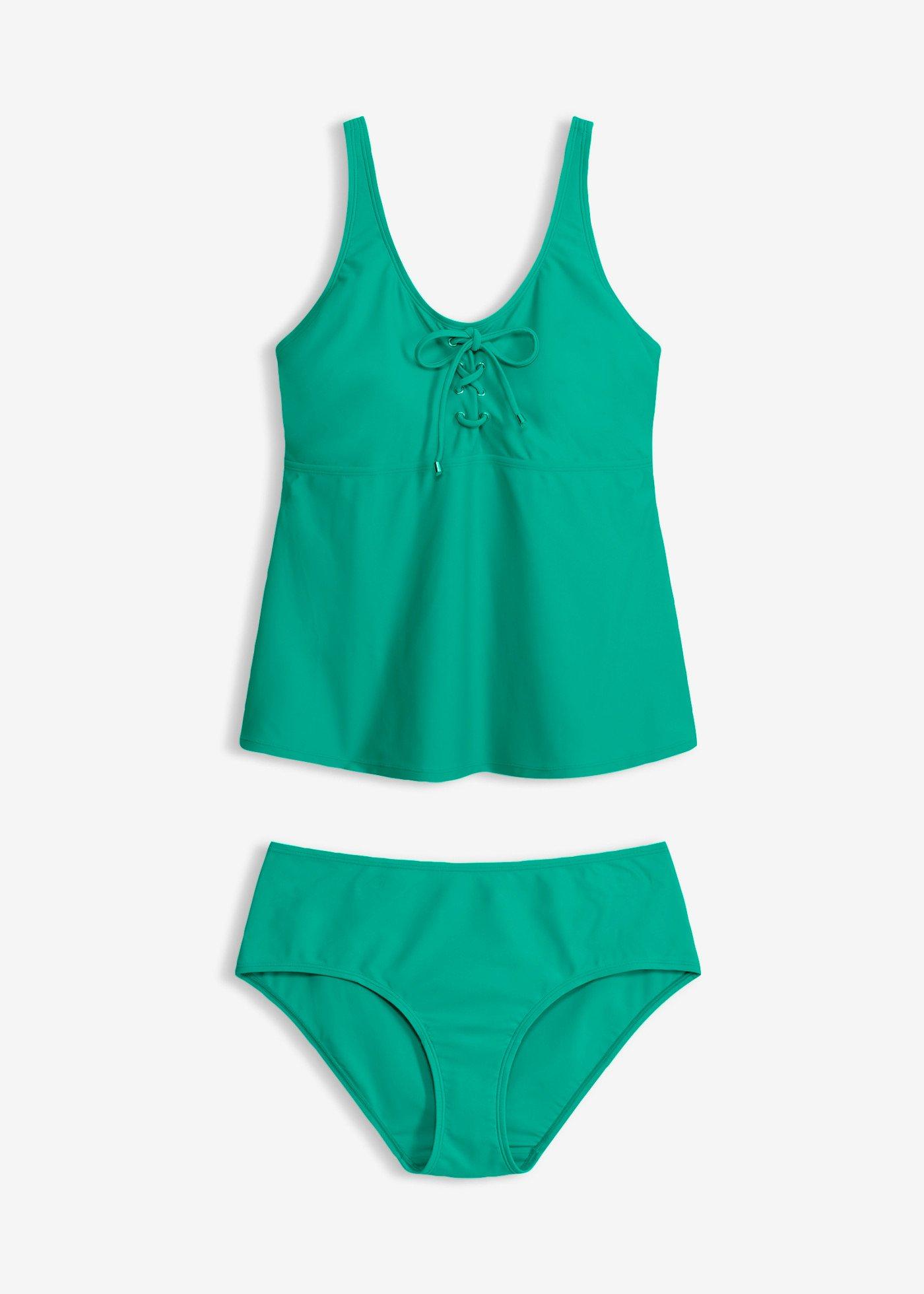 Tankini con stringatura (set 2 pezzi)