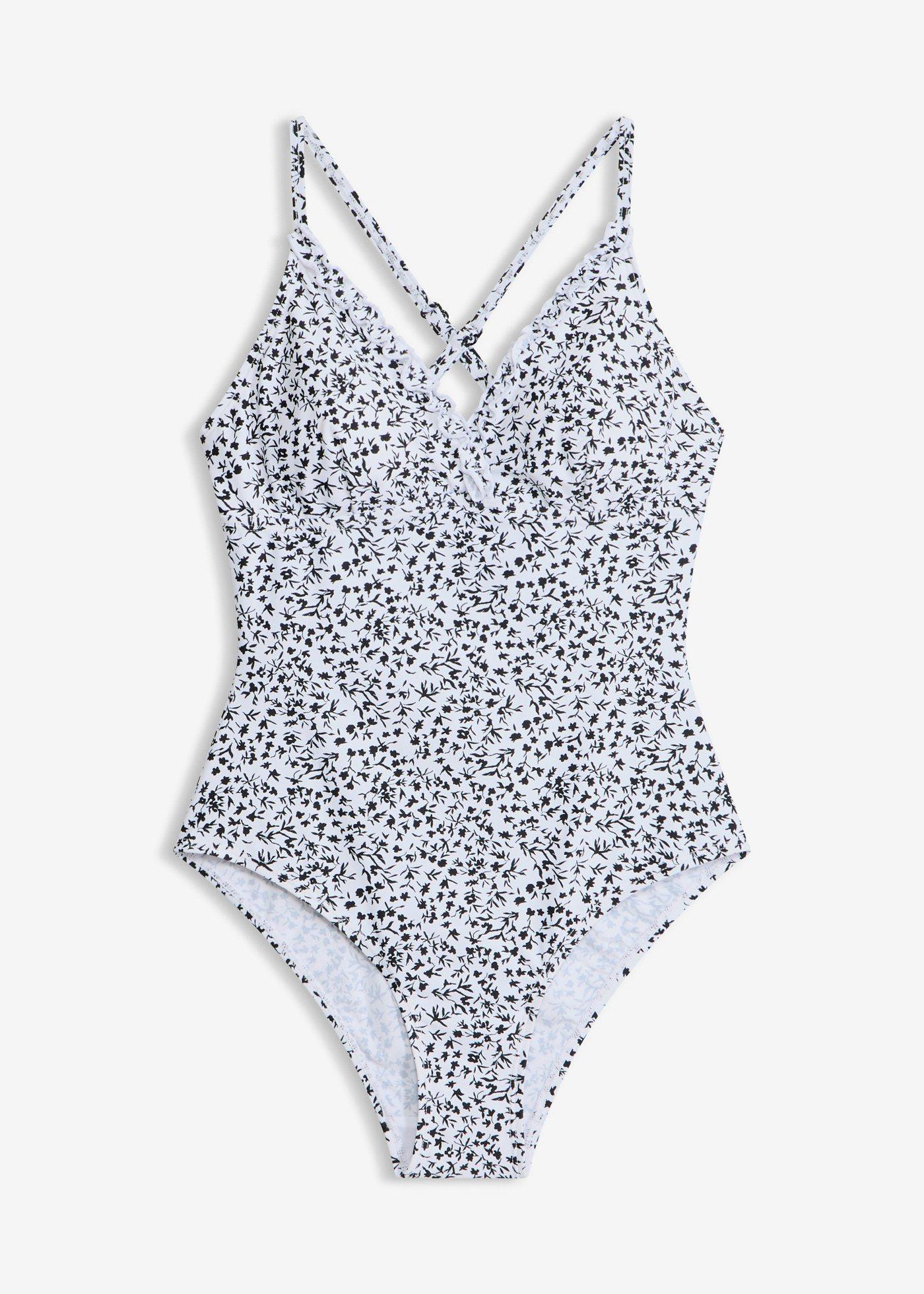 Costume intero con spalline incrociate