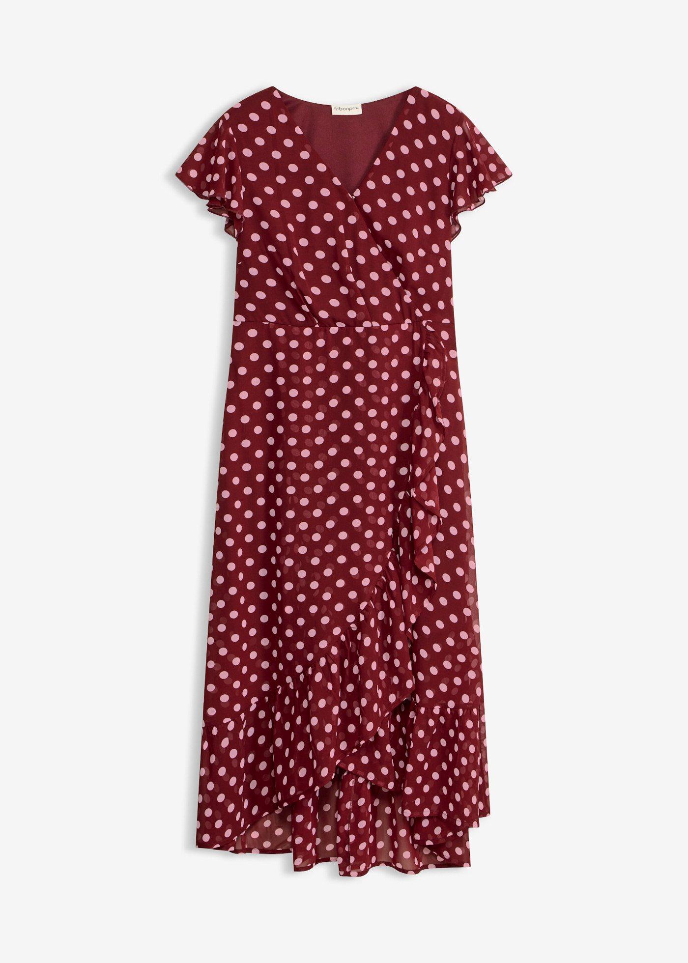 Abito di chiffon con volant