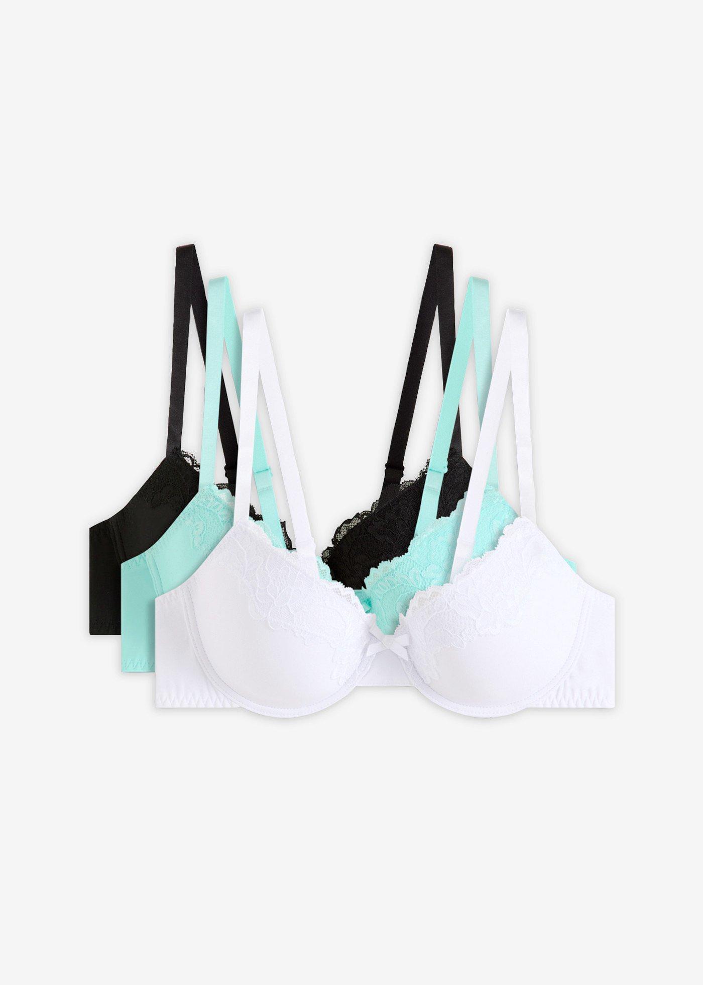 Reggiseno con coppe preformate e poliammide riciclata (pacco da 3)