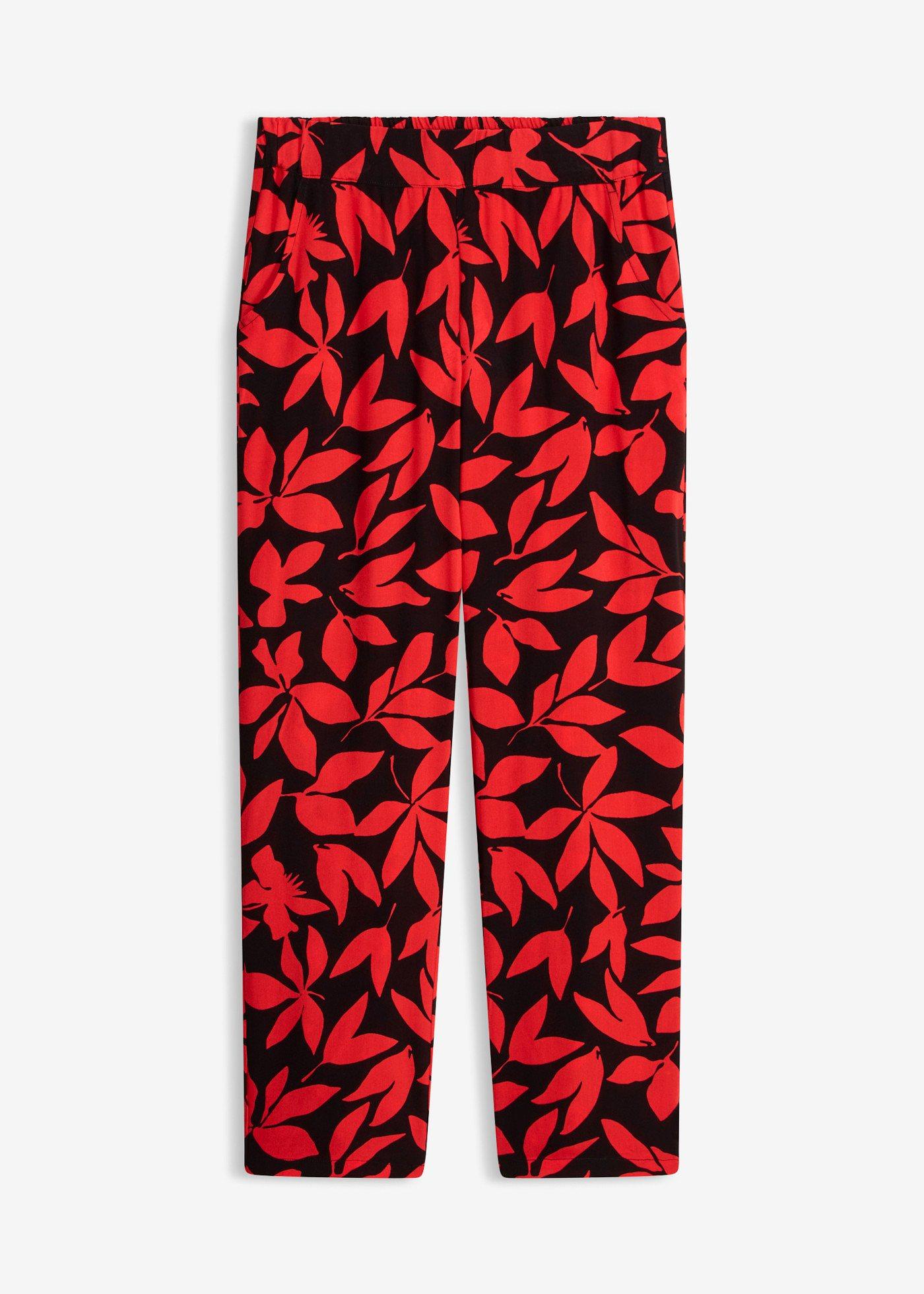Pantaloni a palazzo in viscosa fluida