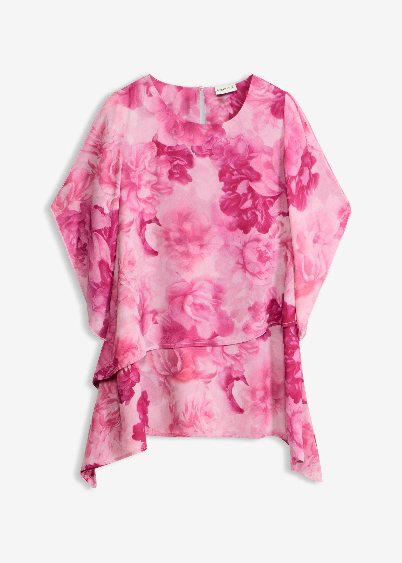Blusa asimmetrica a più veli