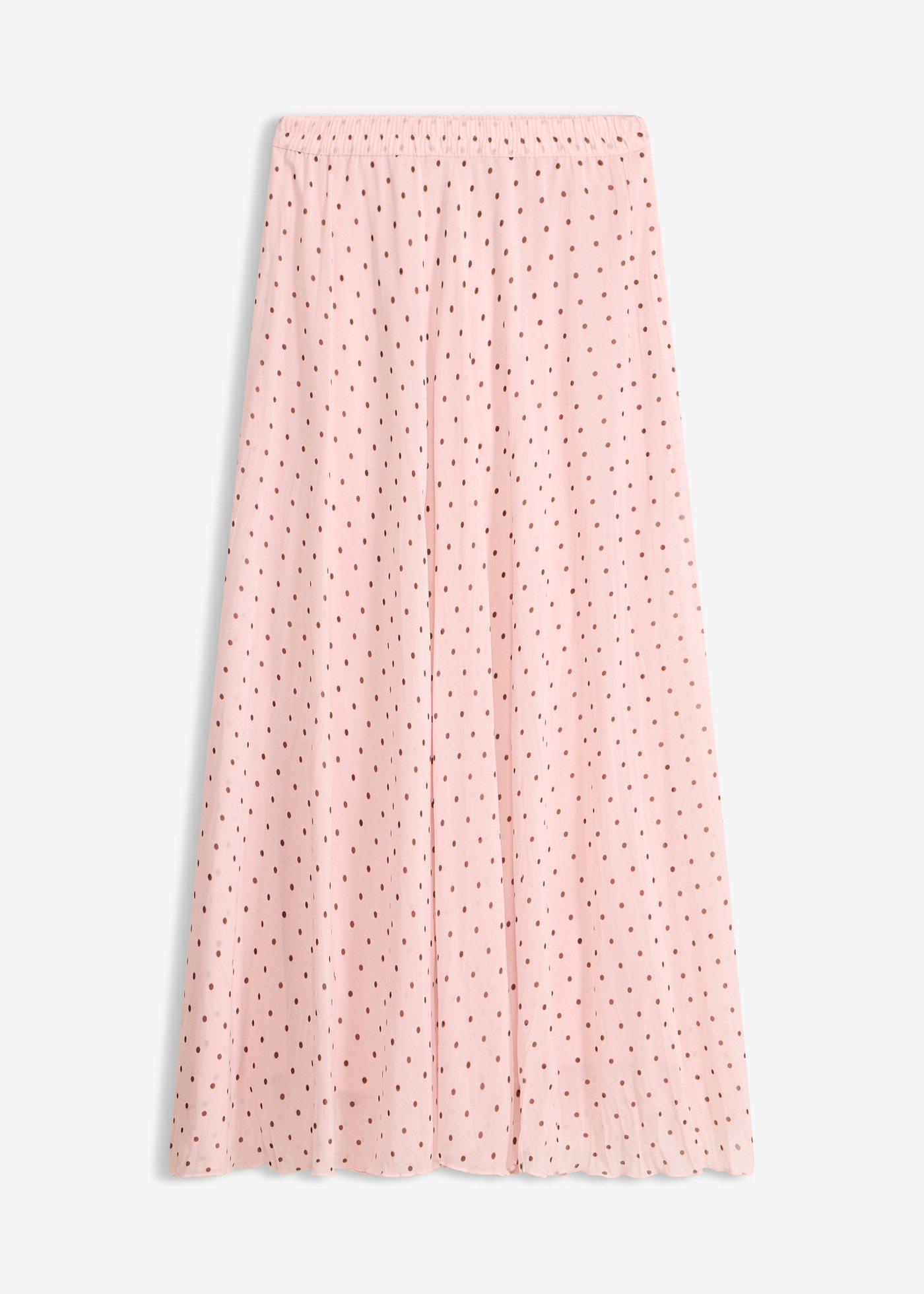 Gonna in chiffon con effetto stropicciato