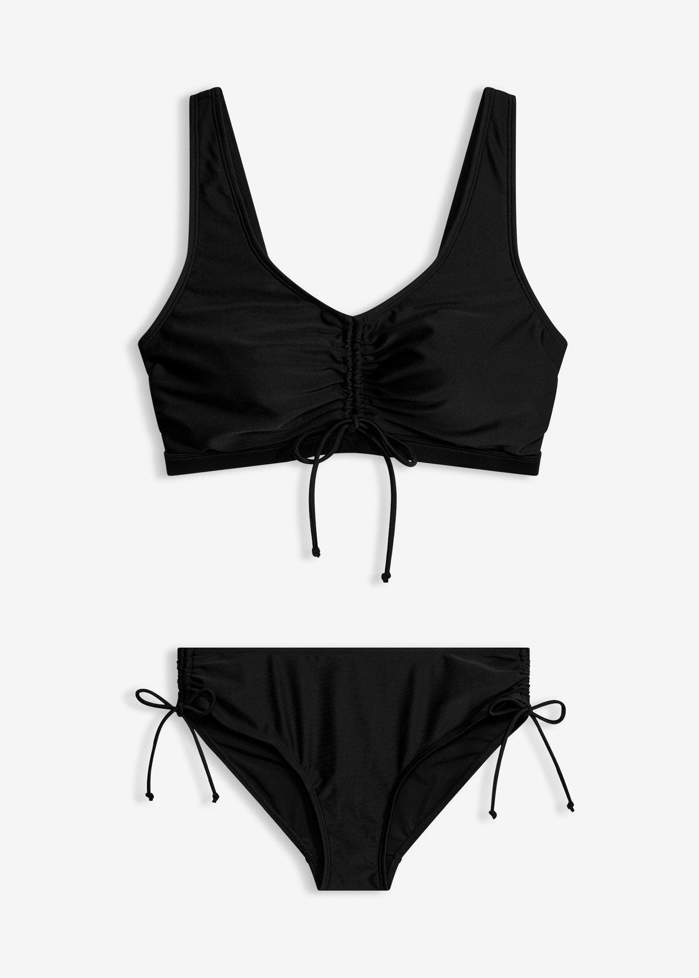 Bikini a bustier con laccetti (set 2 pezzi)