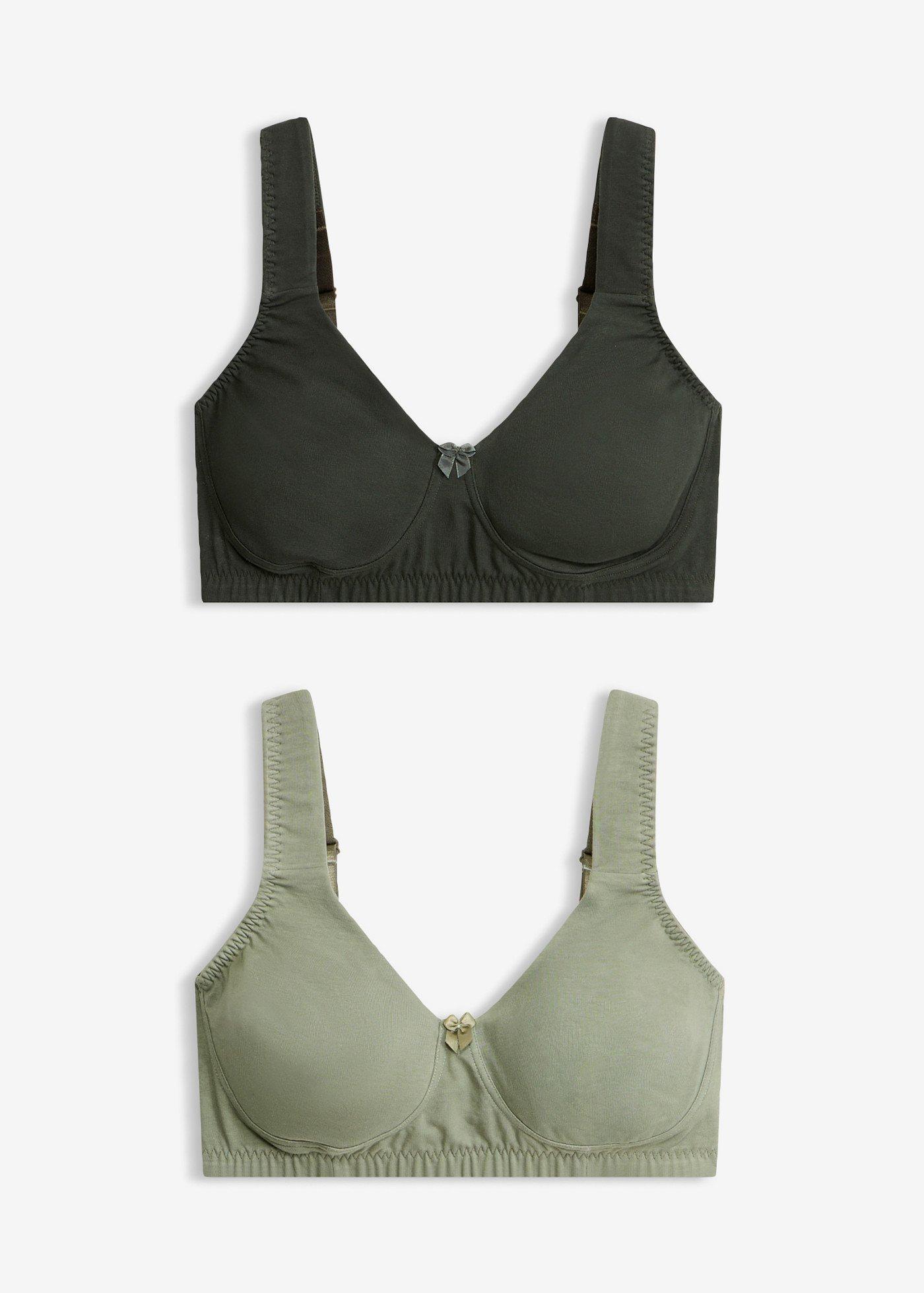 Reggiseno t-shirt minimizer senza ferretto con cotone biologico (pacco da 2)