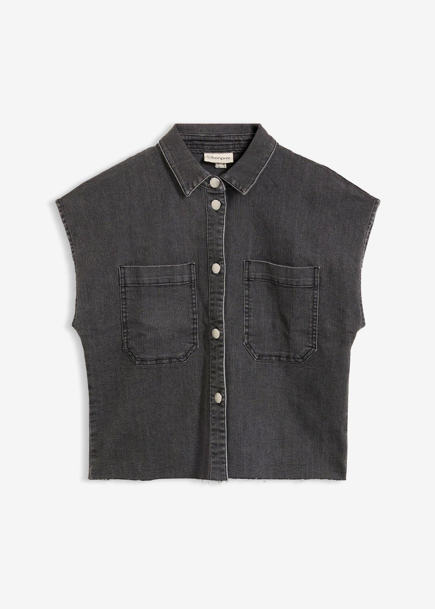 Camicia di jeans boxy cropped