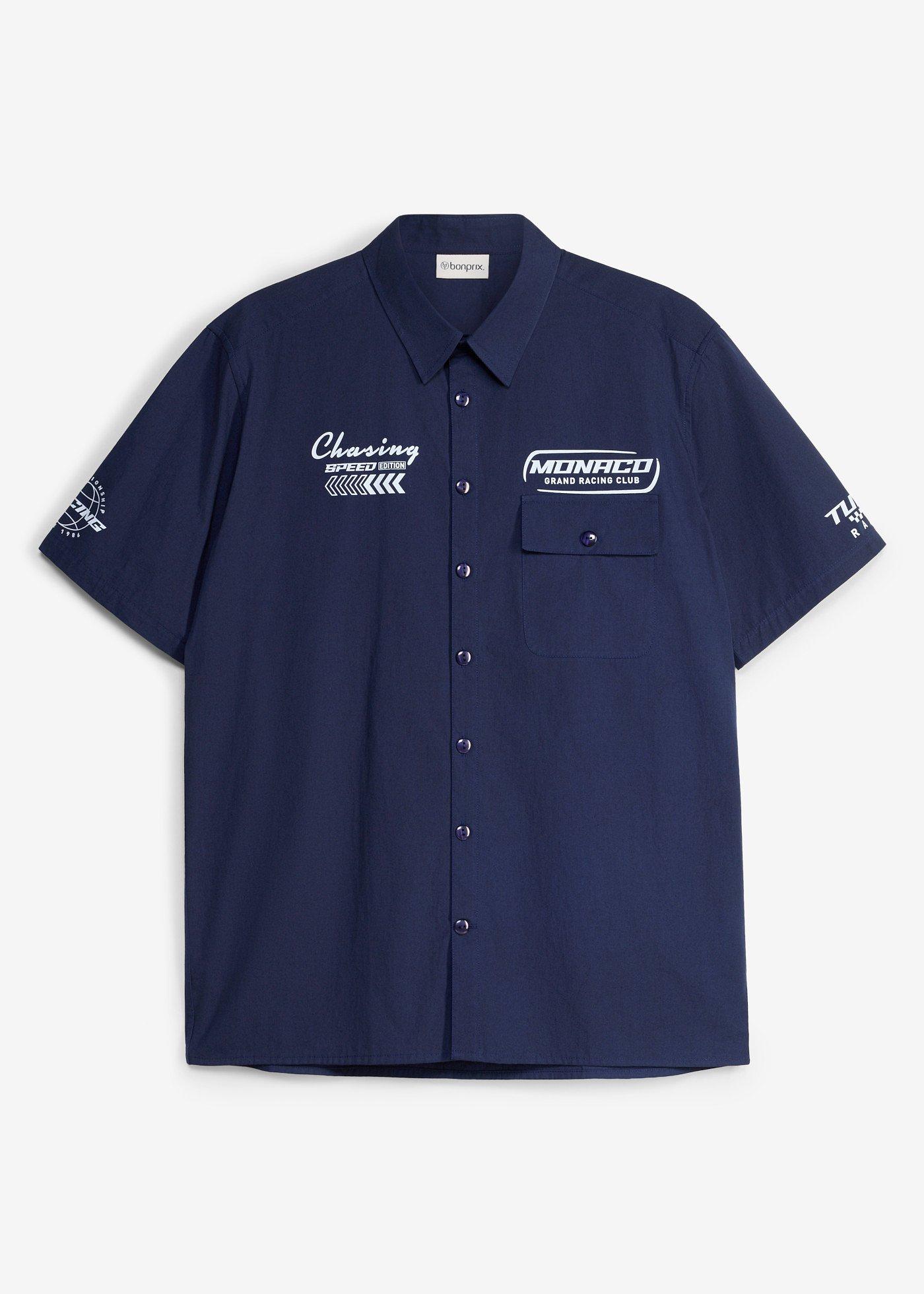 Camicia a maniche corte in puro cotone biologico