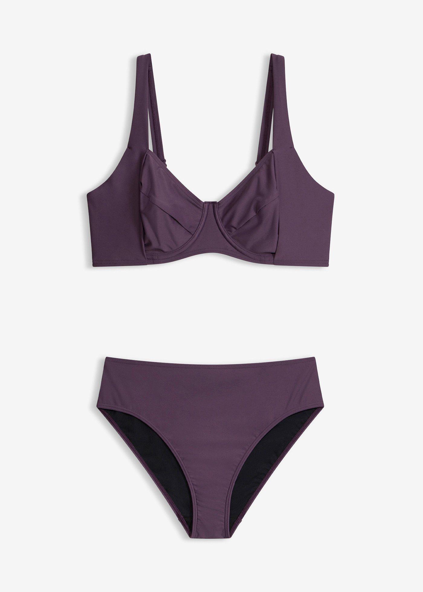 Bikini minimizer con slip a vita alta leggermente modellanti (set 2 pezzi)