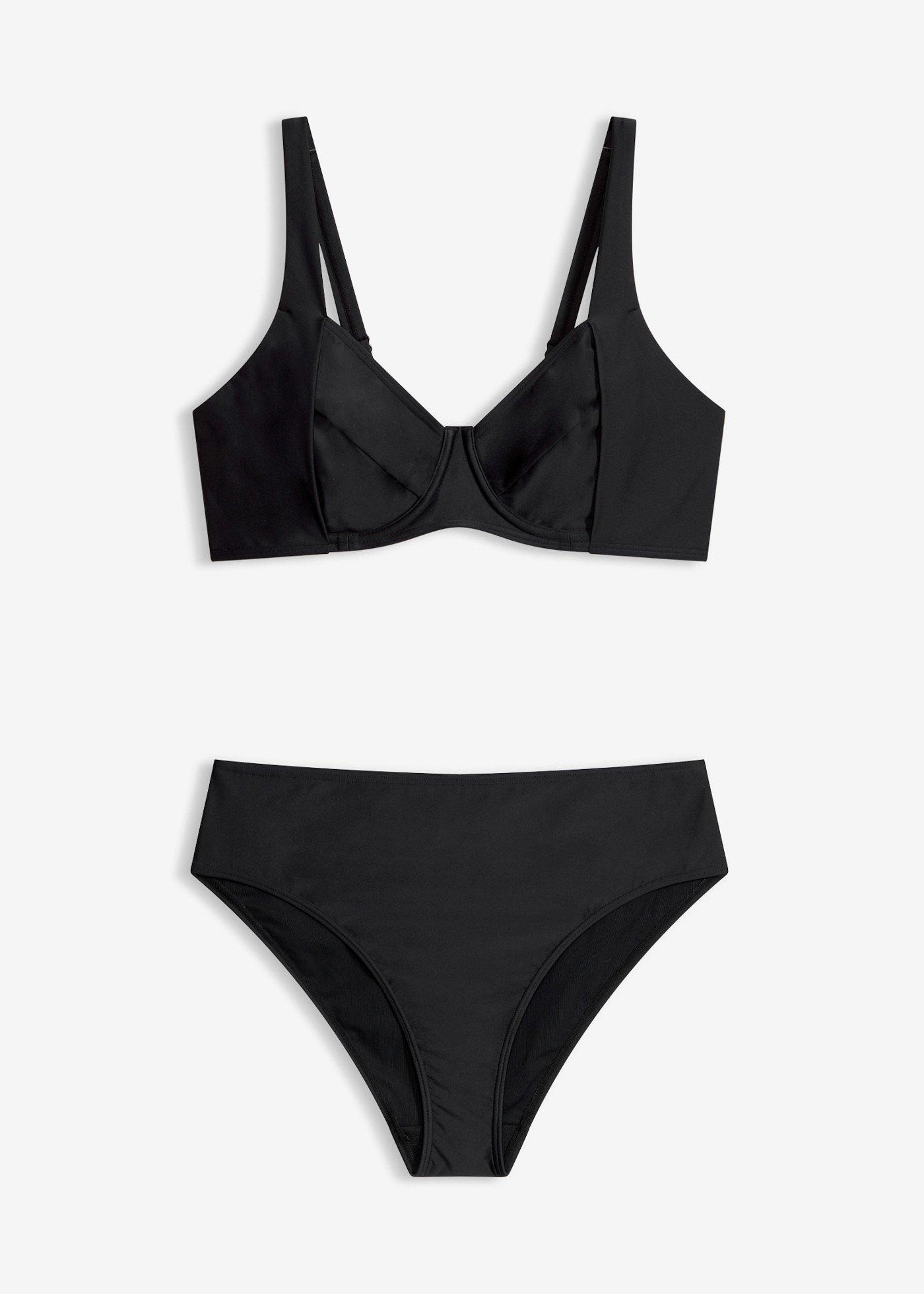 Bikini minimizer con slip a vita alta leggermente modellanti (set 2 pezzi)