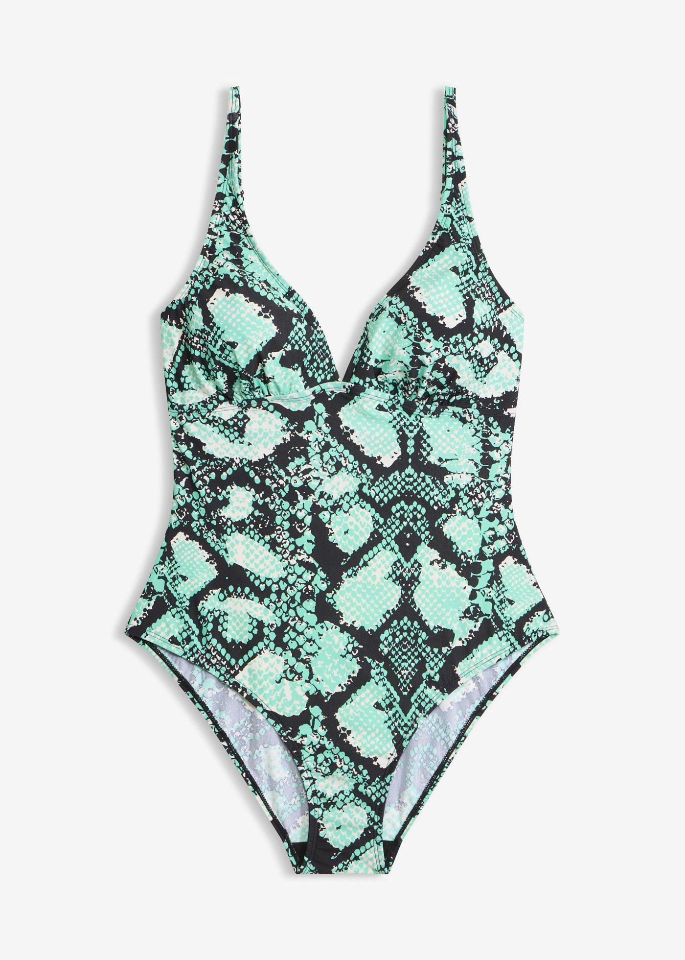 Costume intero leggermente modellante con spalline regolabili