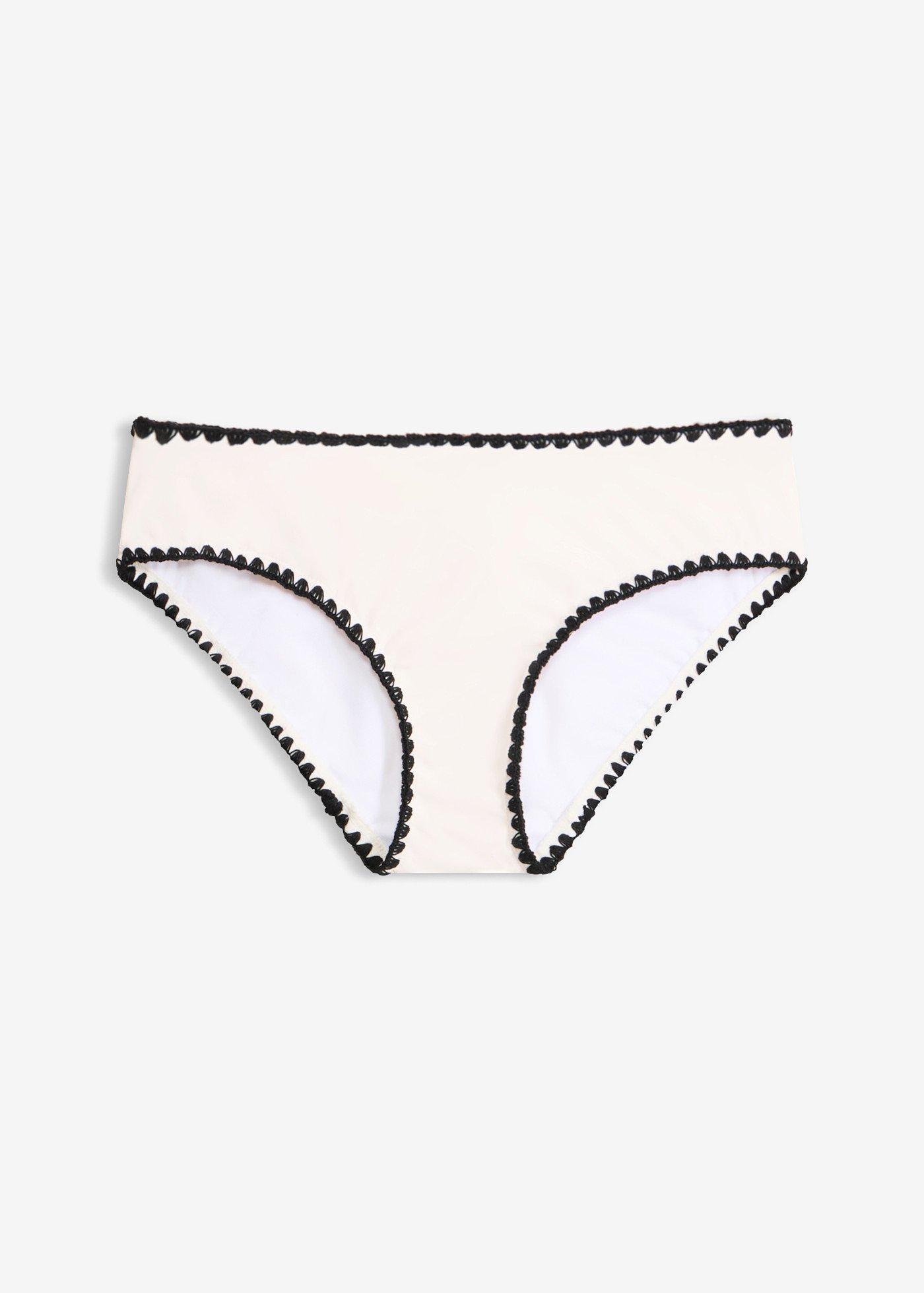 Slip per bikini con ricamo