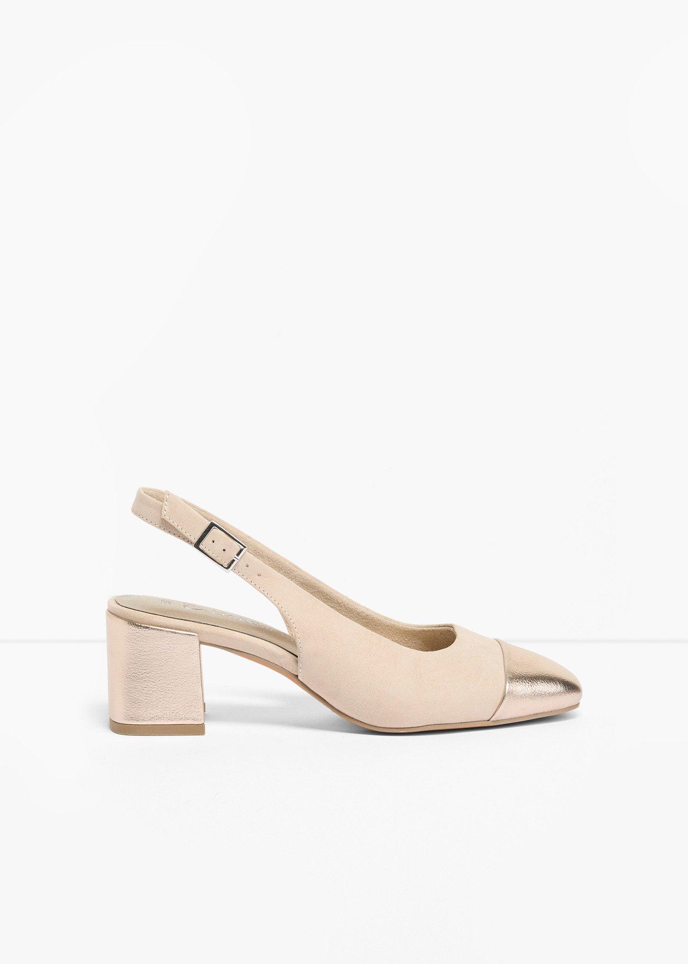 Décolleté slingback Marco Tozzi con tacco a blocco