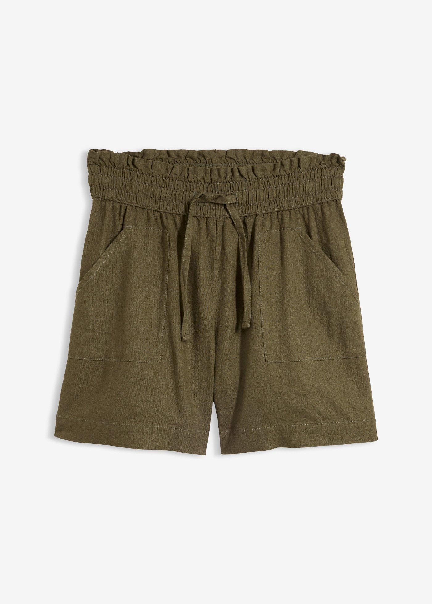 Shorts in misto lino