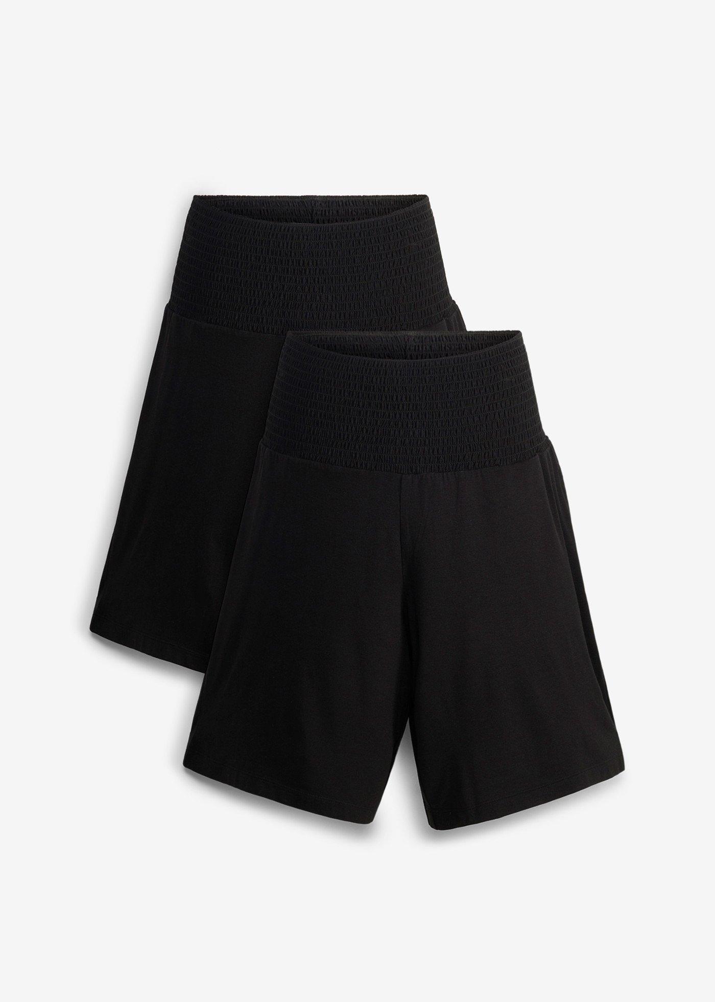 Shorts in jersey leggeri per la gravidanza e il post-parto (pacco da 2)