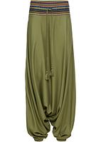 Pantaloni alla turca - Verde oliva fantasia
